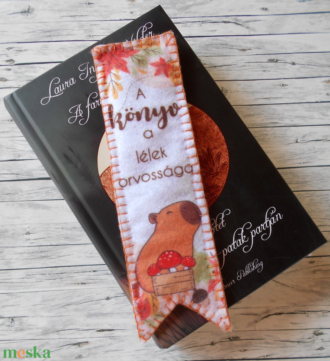 Capibarás feliratos könyvjelző légyőlőgalócás - könyv & zene - könyvjelző - Meska.hu