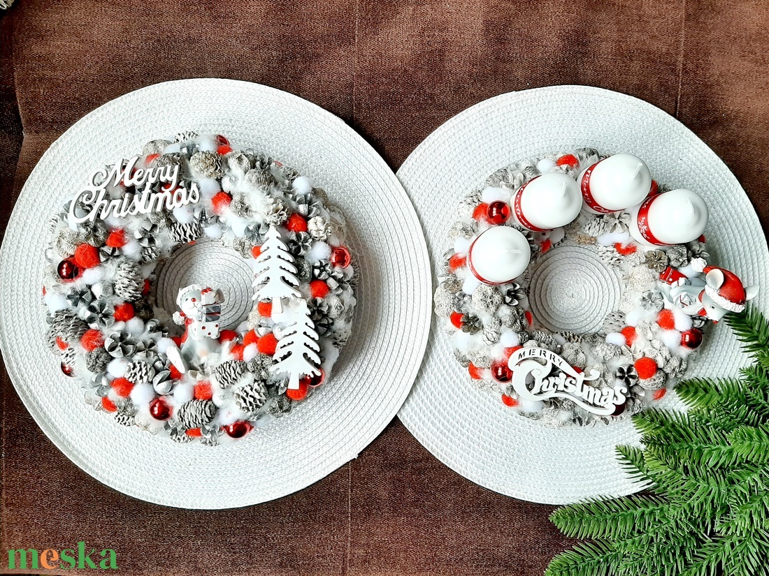 Egérkés adventi koszorú - karácsony - adventi díszek - adventi koszorú - Meska.hu