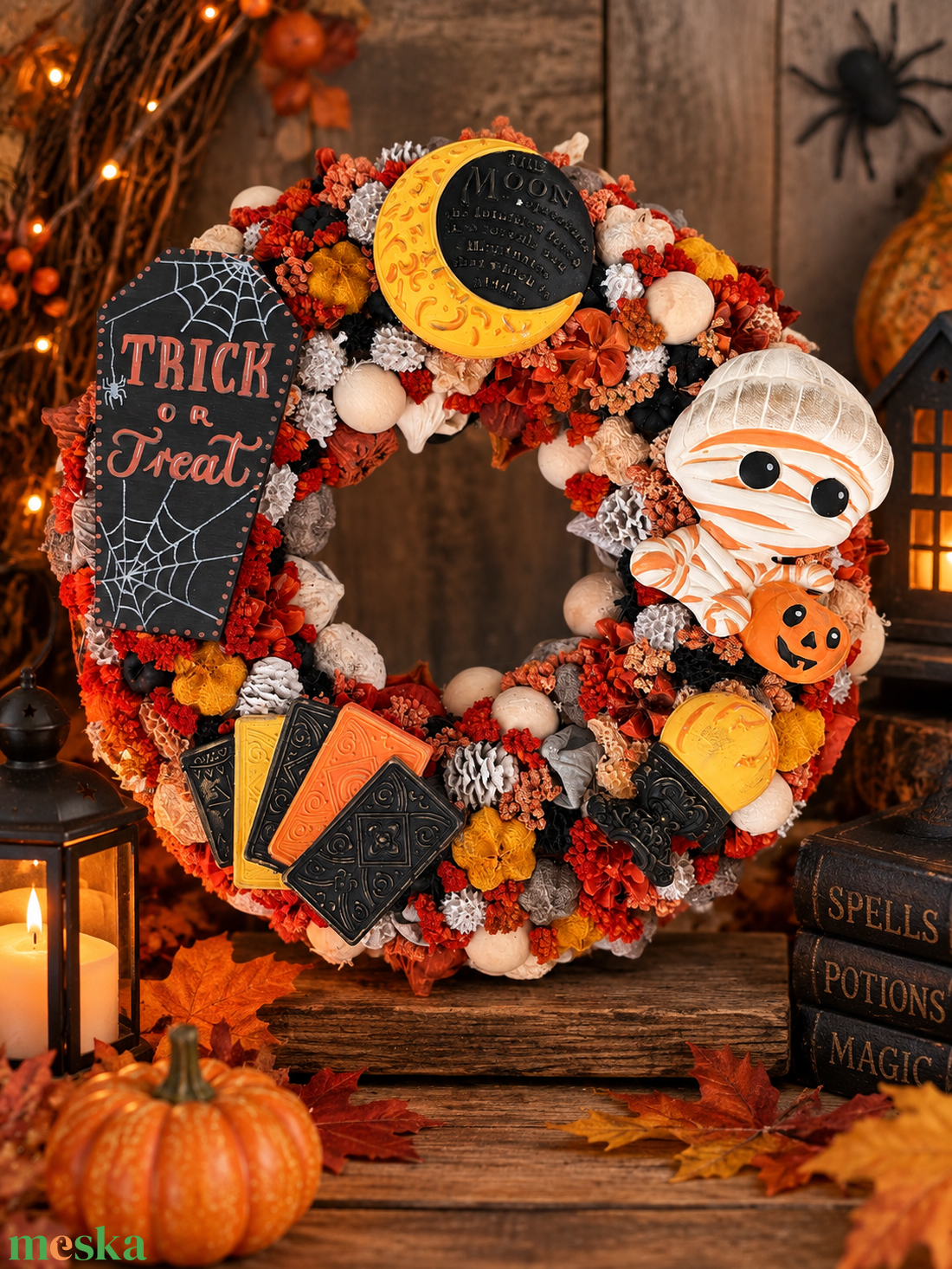 Halloweeni kopogtató - otthon & életmód - dekoráció - halloween - halloweeni ajtódíszek és ablakdíszek - Meska.hu