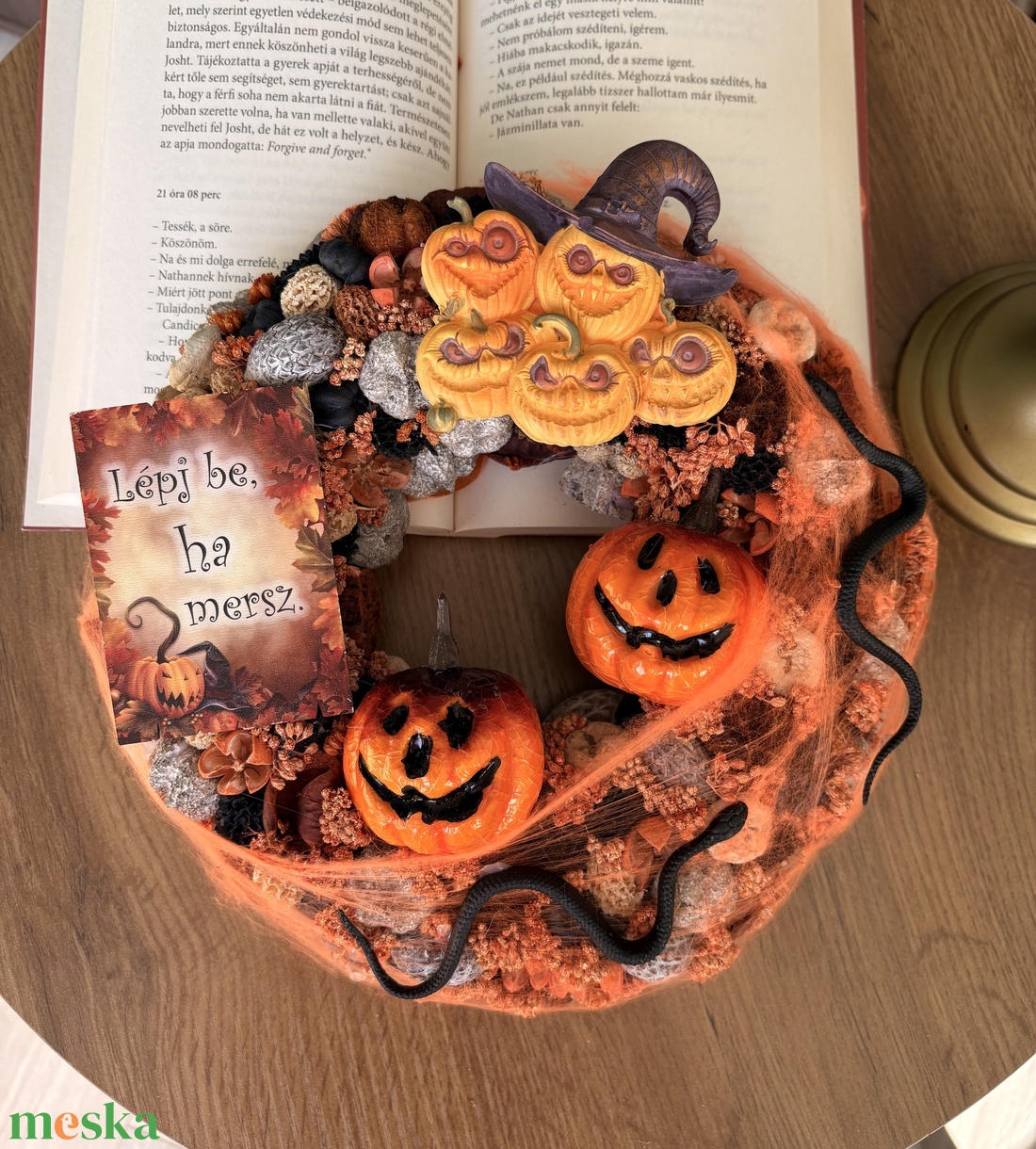 Halloweeni ajtódísz - otthon & életmód - dekoráció - halloween - halloweeni ajtódíszek és ablakdíszek - Meska.hu