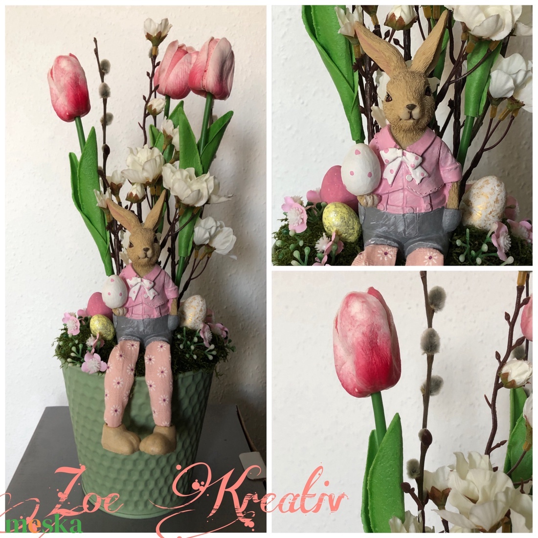 Húsvéti asztaldísz - otthon & életmód - dekoráció - asztal és polc dekoráció - asztaldísz - Meska.hu