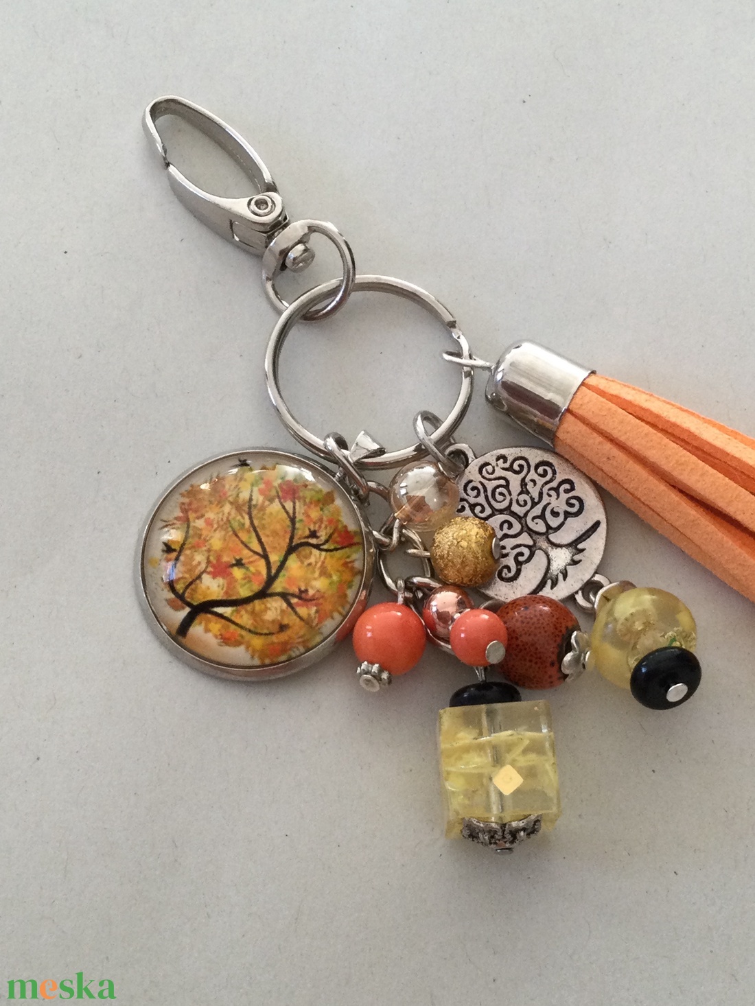 Életfa kulcstartó,táskadísz - táska & tok - kulcstartó & táskadísz - táskadísz - Meska.hu
