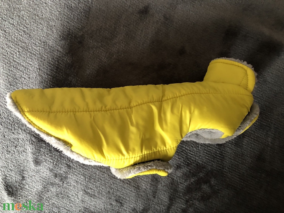 Kutyaruha wellsoft  béléssel limezöld-barna 30 cm - otthon & életmód - kisállatoknak - kutyáknak - kutya ruházat - Meska.hu