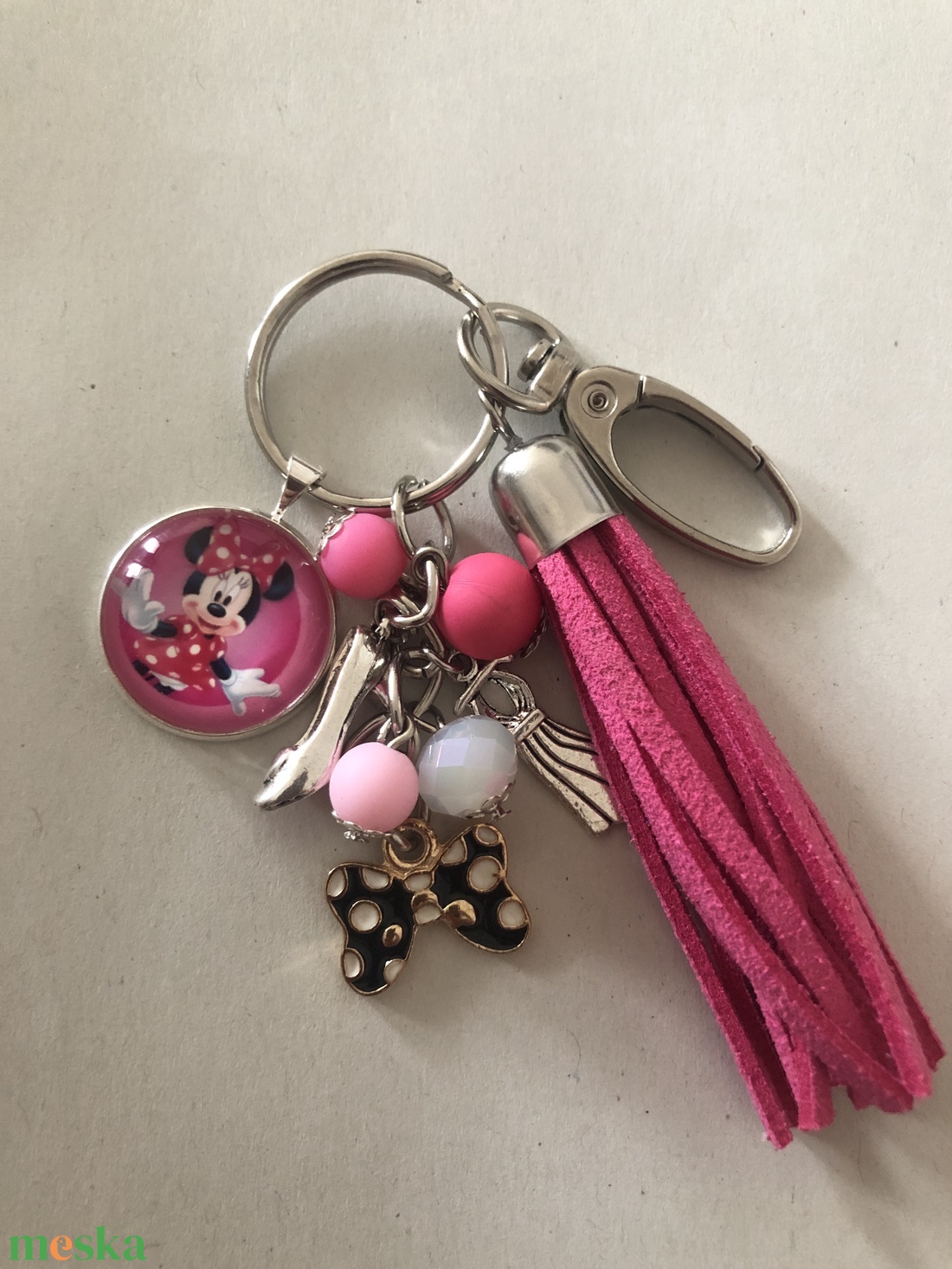 Minnie pink kulcstartó,táskadísz - táska & tok - kulcstartó & táskadísz - kulcstartó - Meska.hu Minnie pink kulcstartó,táskadísz - táska & tok - kulcstartó & táskadísz - kulcstartó - Meska.hu