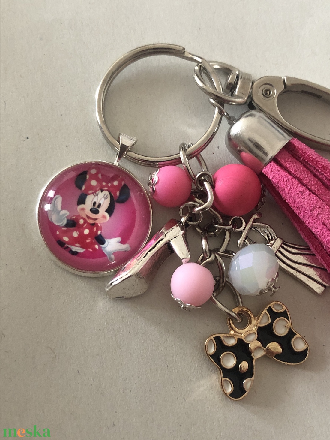 Minnie pink kulcstartó,táskadísz - táska & tok - kulcstartó & táskadísz - kulcstartó - Meska.hu Minnie pink kulcstartó,táskadísz - táska & tok - kulcstartó & táskadísz - kulcstartó - Meska.hu