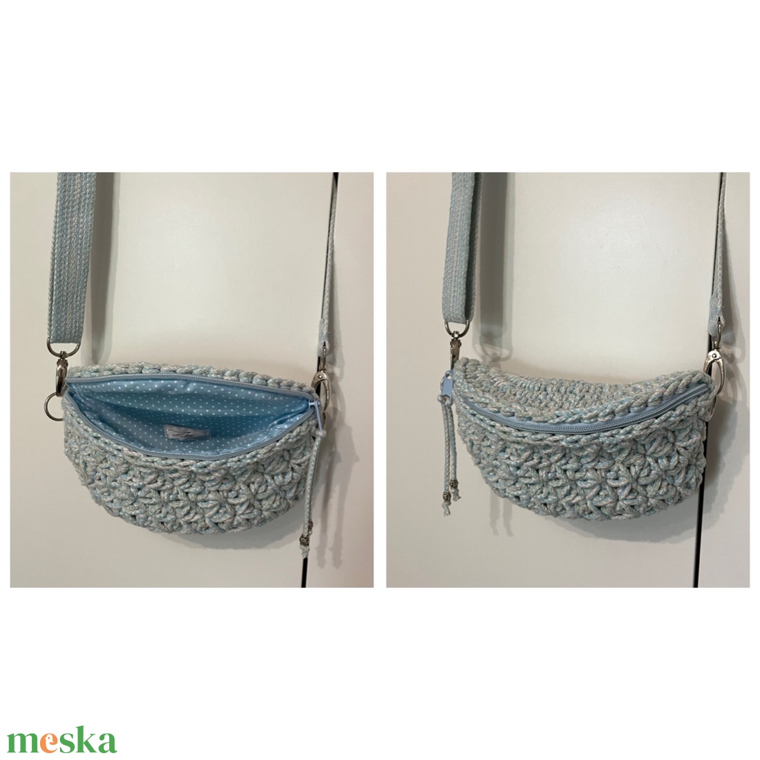 Horgolt crossbody övtáska - otthon & életmód - tárolás & rendszerezés - tárolókosár - Meska.hu Horgolt crossbody övtáska - otthon & életmód - tárolás & rendszerezés - tárolókosár - Meska.hu