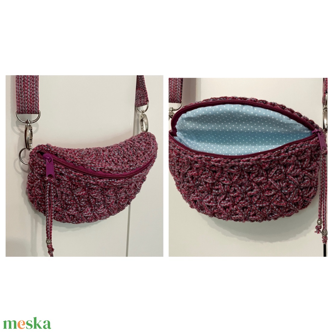Horgolt crossbody övtáska - otthon & életmód - tárolás & rendszerezés - tárolókosár - Meska.hu Horgolt crossbody övtáska - otthon & életmód - tárolás & rendszerezés - tárolókosár - Meska.hu
