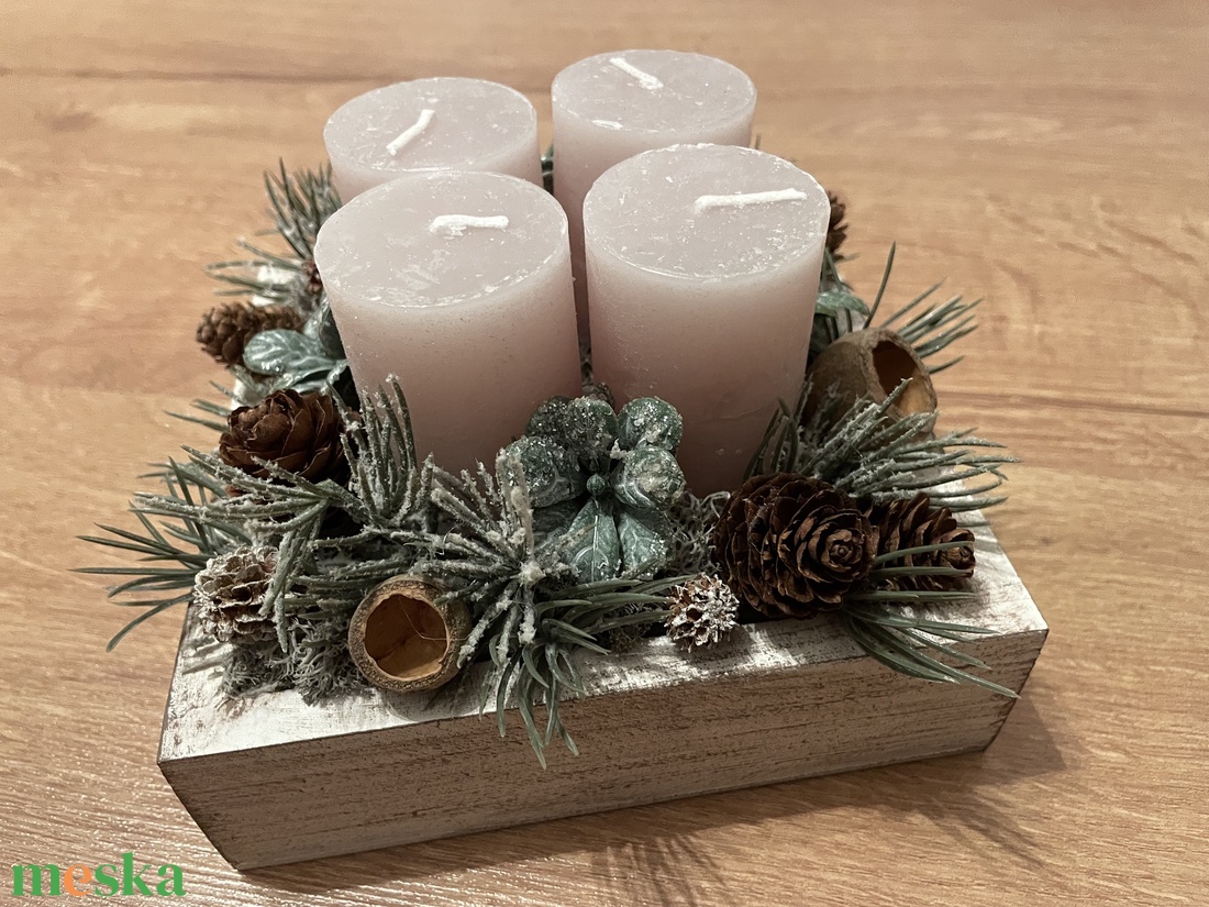 Adventi asztaldísz - karácsony - adventi díszek - adventi asztaldísz - Meska.hu