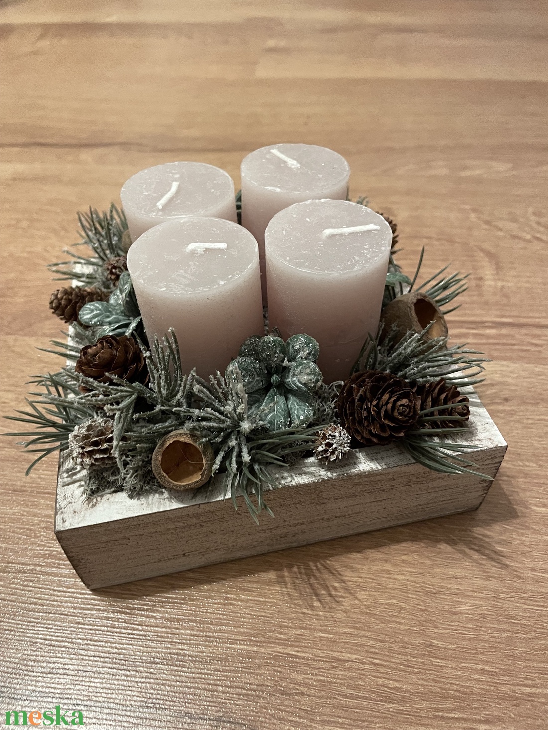 Adventi asztaldísz - karácsony - adventi díszek - adventi asztaldísz - Meska.hu