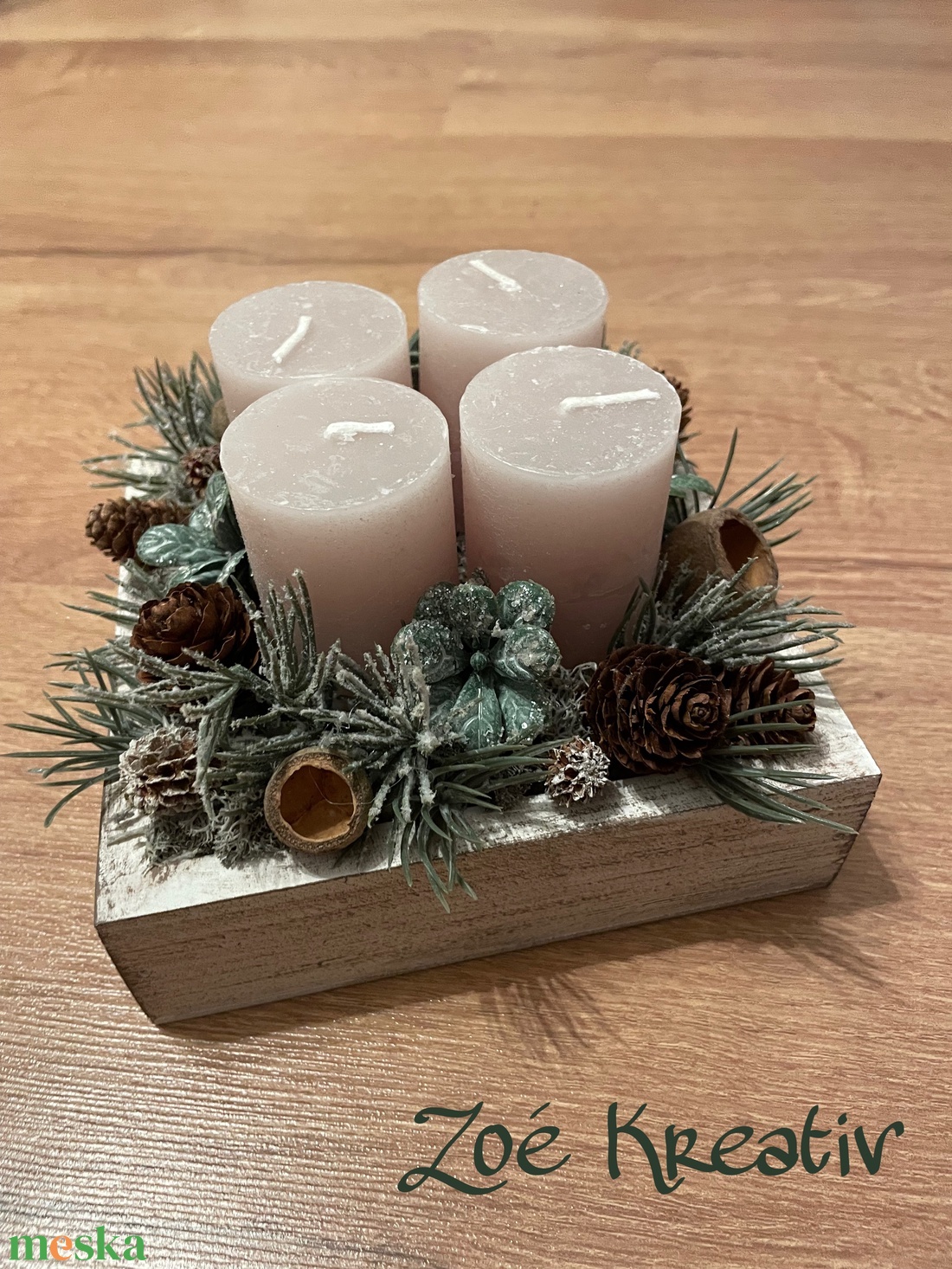 Adventi asztaldísz - karácsony - adventi díszek - adventi asztaldísz - Meska.hu