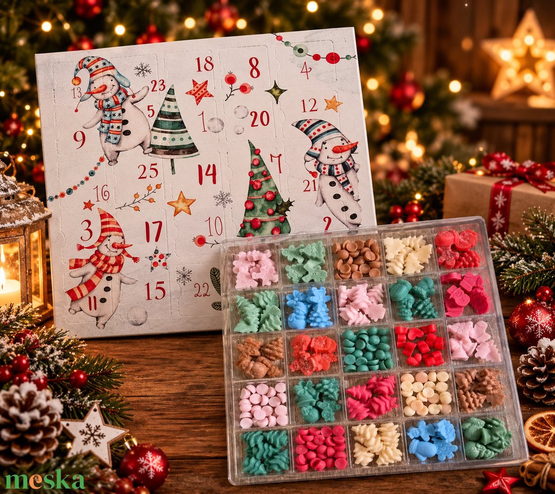 Illatviasz Adventi kalendárium - karácsony - adventi díszek - adventi gyertyadíszek és koszorúdíszek - Meska.hu