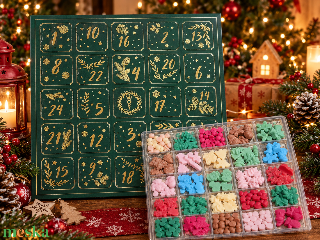Illatviasz Adventi kalendárium - karácsony - adventi díszek - adventi gyertyadíszek és koszorúdíszek - Meska.hu