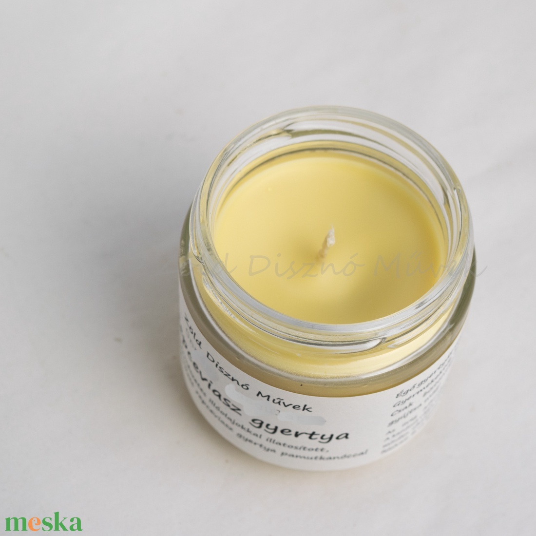 édes érzés repceviasz gyertya - otthon & életmód - gyertya, illat, aroma - gyertya - Meska.hu