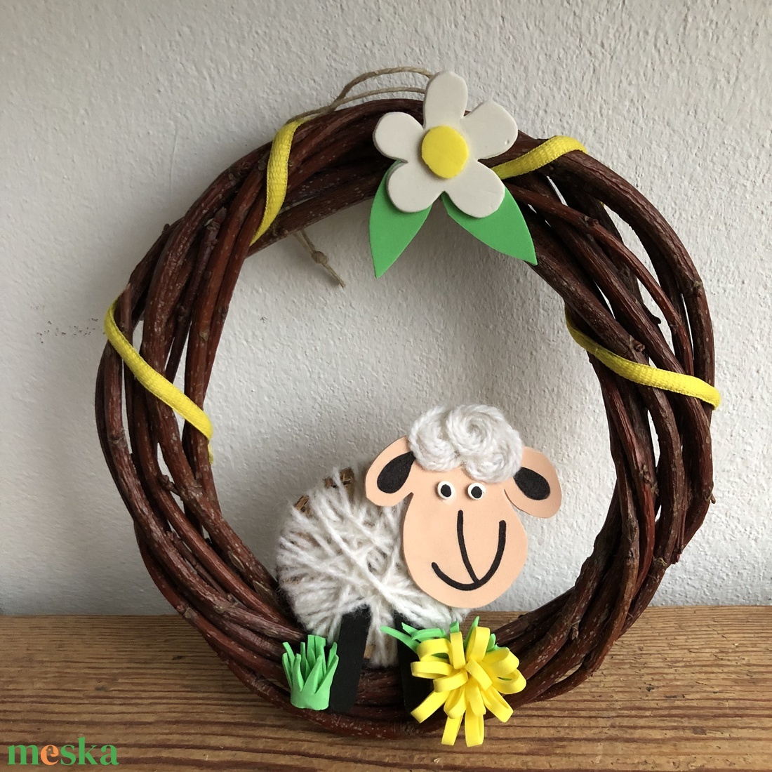 Bárányos ajtódísz (upcycling) - otthon & életmód - dekoráció - ajtó- és ablak dekoráció - ajtódísz & kopogtató - Meska.hu Bárányos ajtódísz (upcycling) - otthon & életmód - dekoráció - ajtó- és ablak dekoráció - ajtódísz & kopogtató - Meska.hu