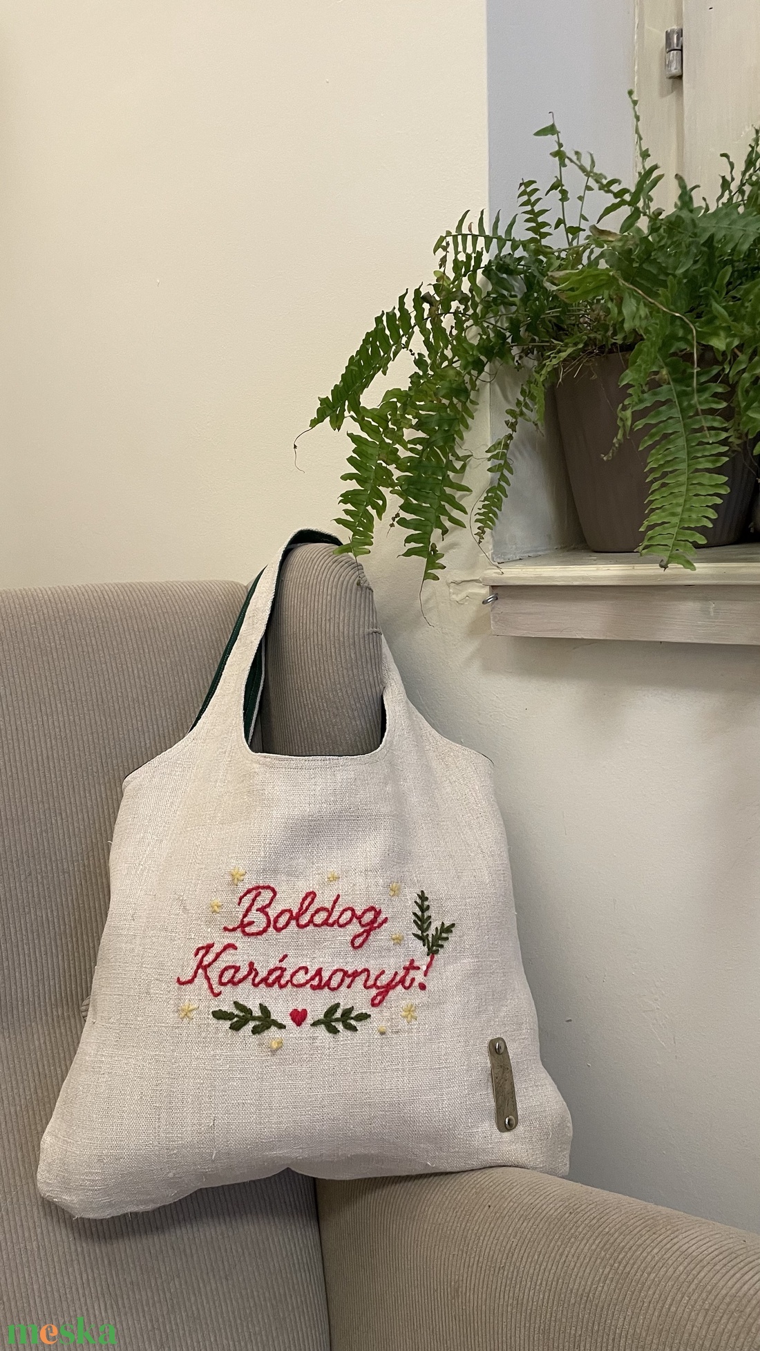 Vászon válltáska - táska & tok - kézitáska & válltáska - válltáska - Meska.hu