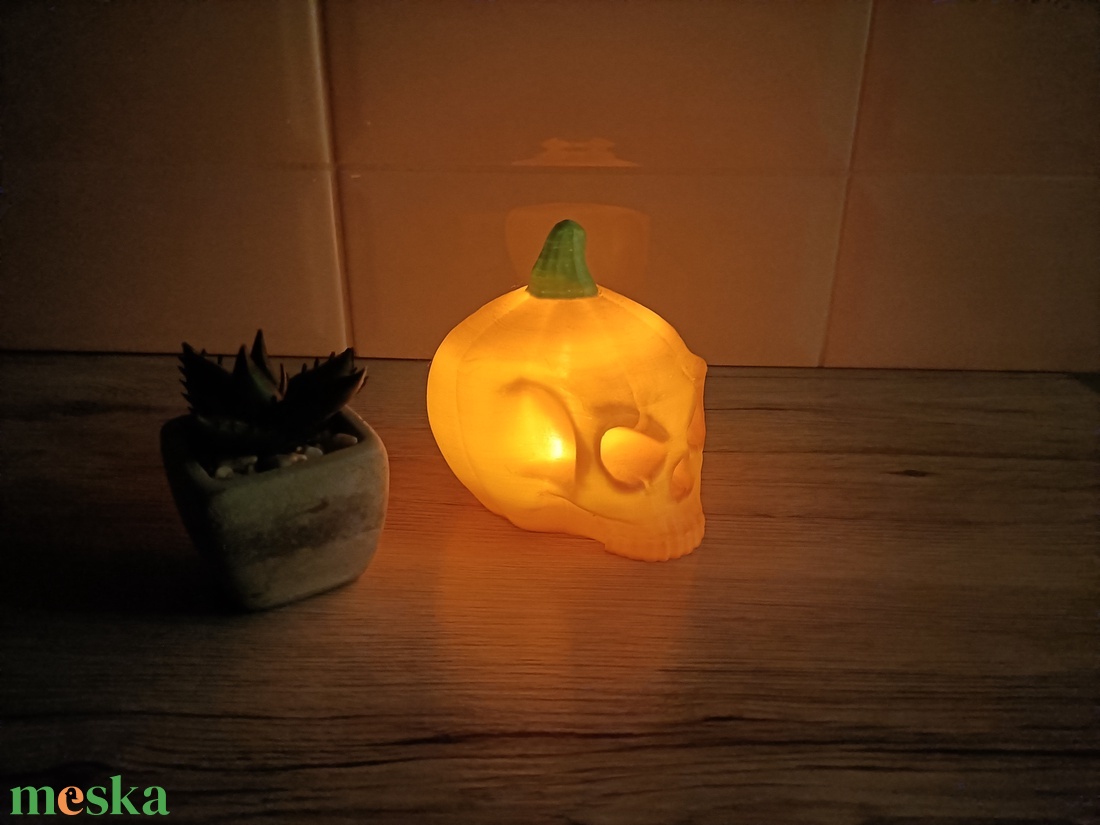 Koponya Tök lámpás - otthon & életmód - dekoráció - halloween - halloweeni lámpás - Meska.hu