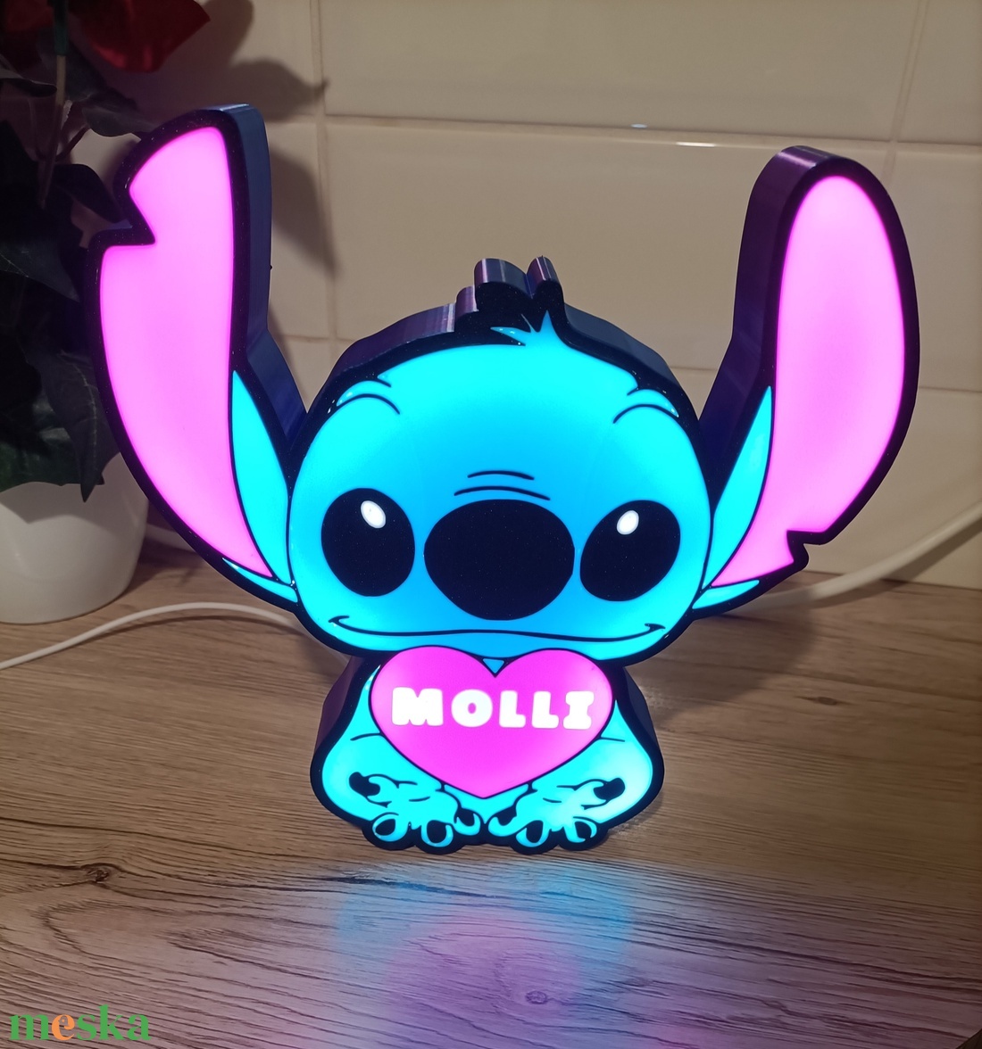 Stitch hangulat lámpa - otthon & életmód - lámpa - hangulatlámpa - Meska.hu