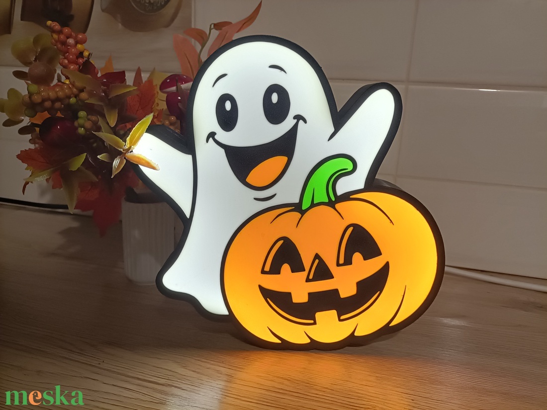 Halloween hangulat lámpa - otthon & életmód - lámpa - hangulatlámpa - Meska.hu