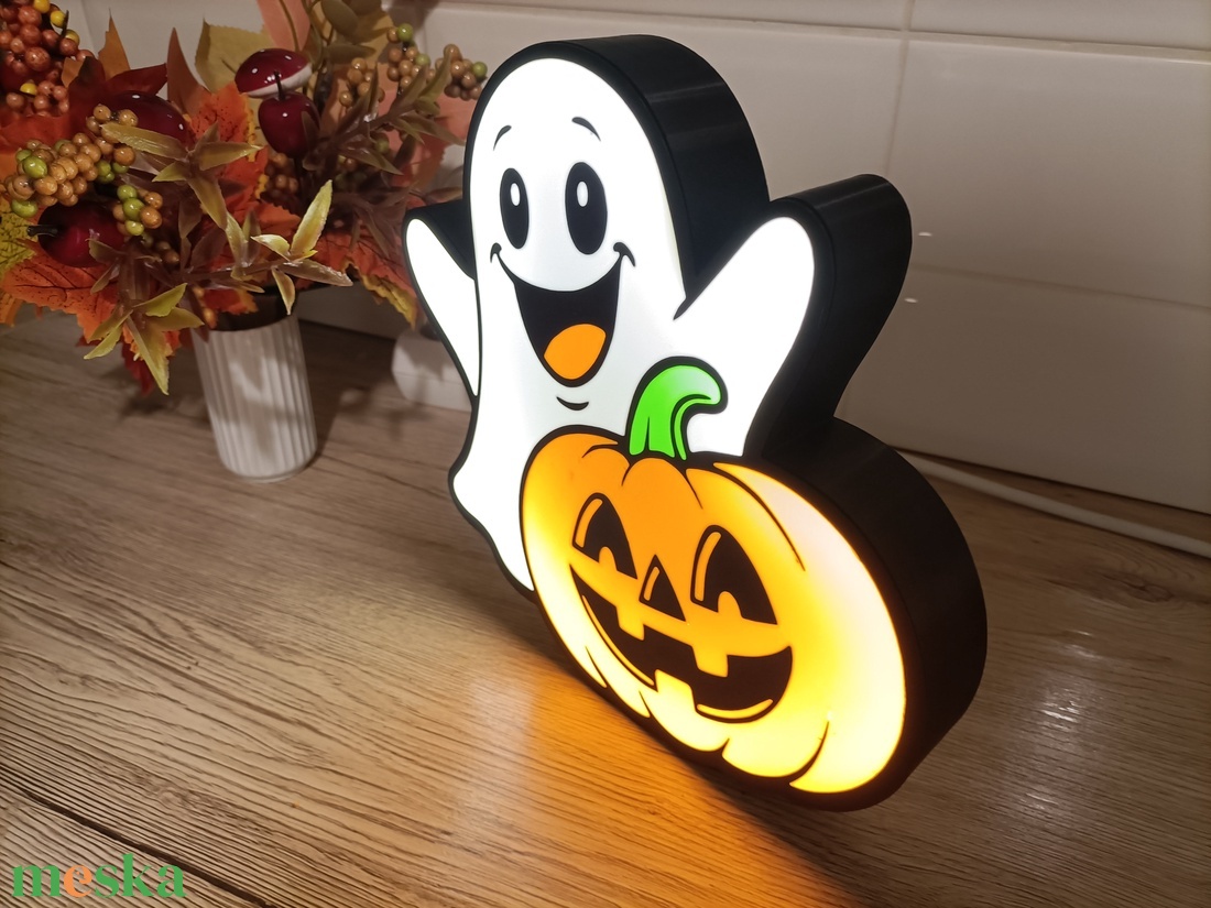 Halloween hangulat lámpa - otthon & életmód - lámpa - hangulatlámpa - Meska.hu