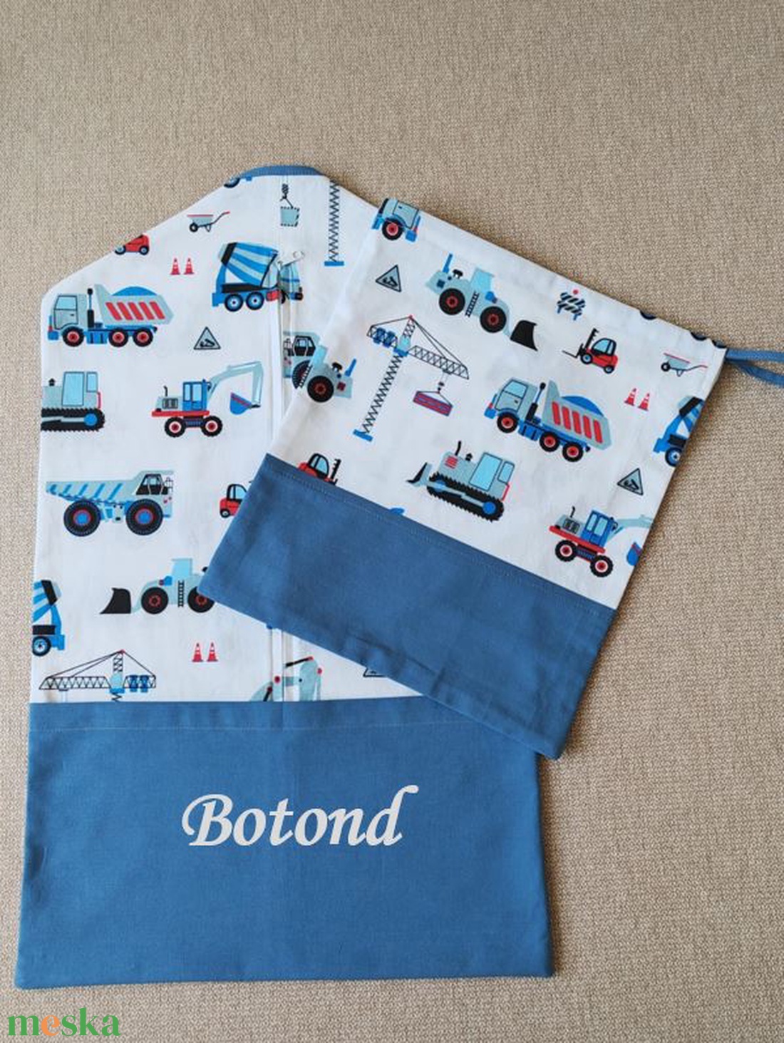 ,,ZOLICA Ovis szett 2 részes - Kék dózer - játék & sport - ovis felszerelés - ovis szett - Meska.hu