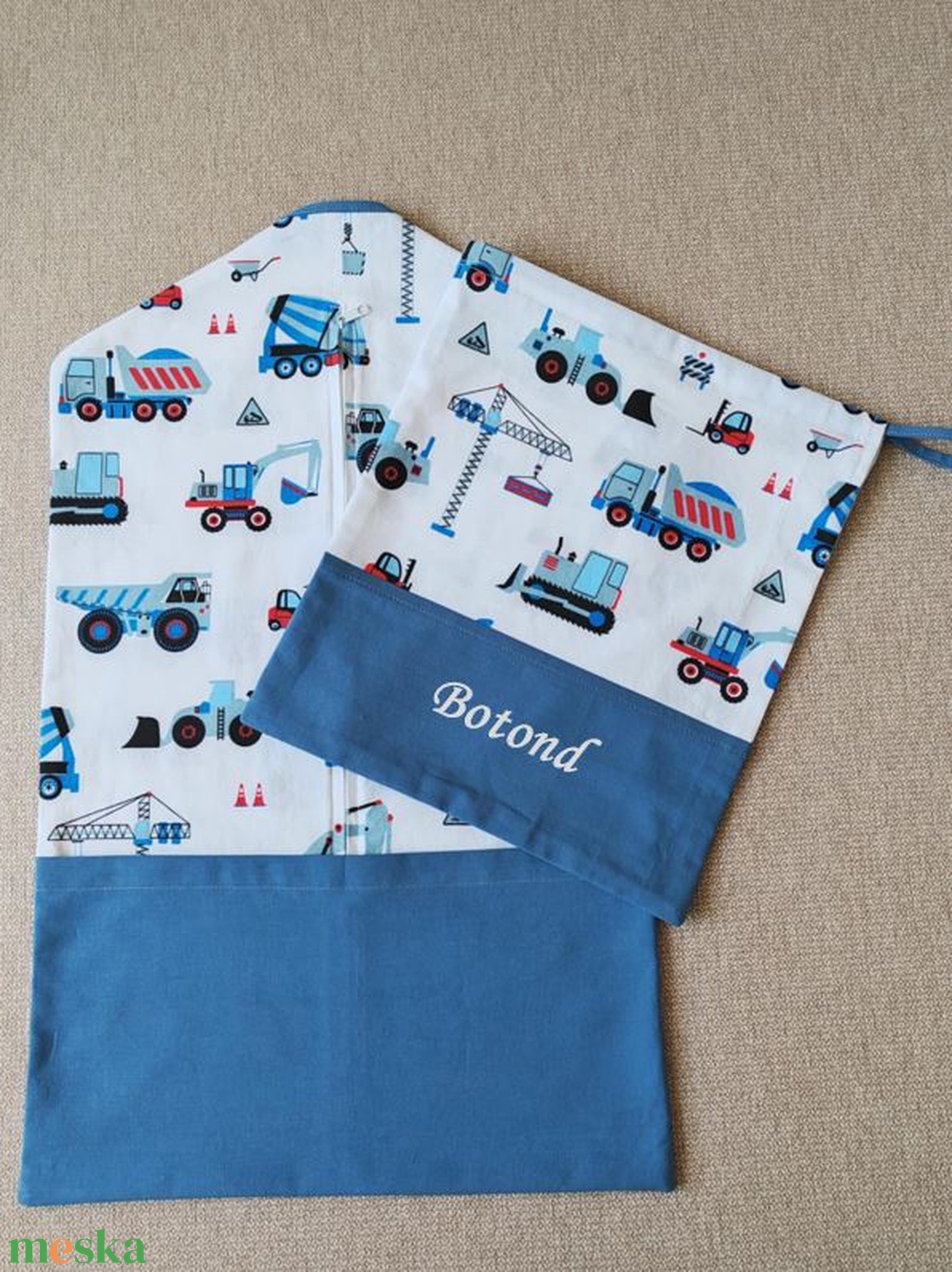 ,,ZOLICA Ovis szett 2 részes - Kék dózer - játék & sport - ovis felszerelés - ovis szett - Meska.hu