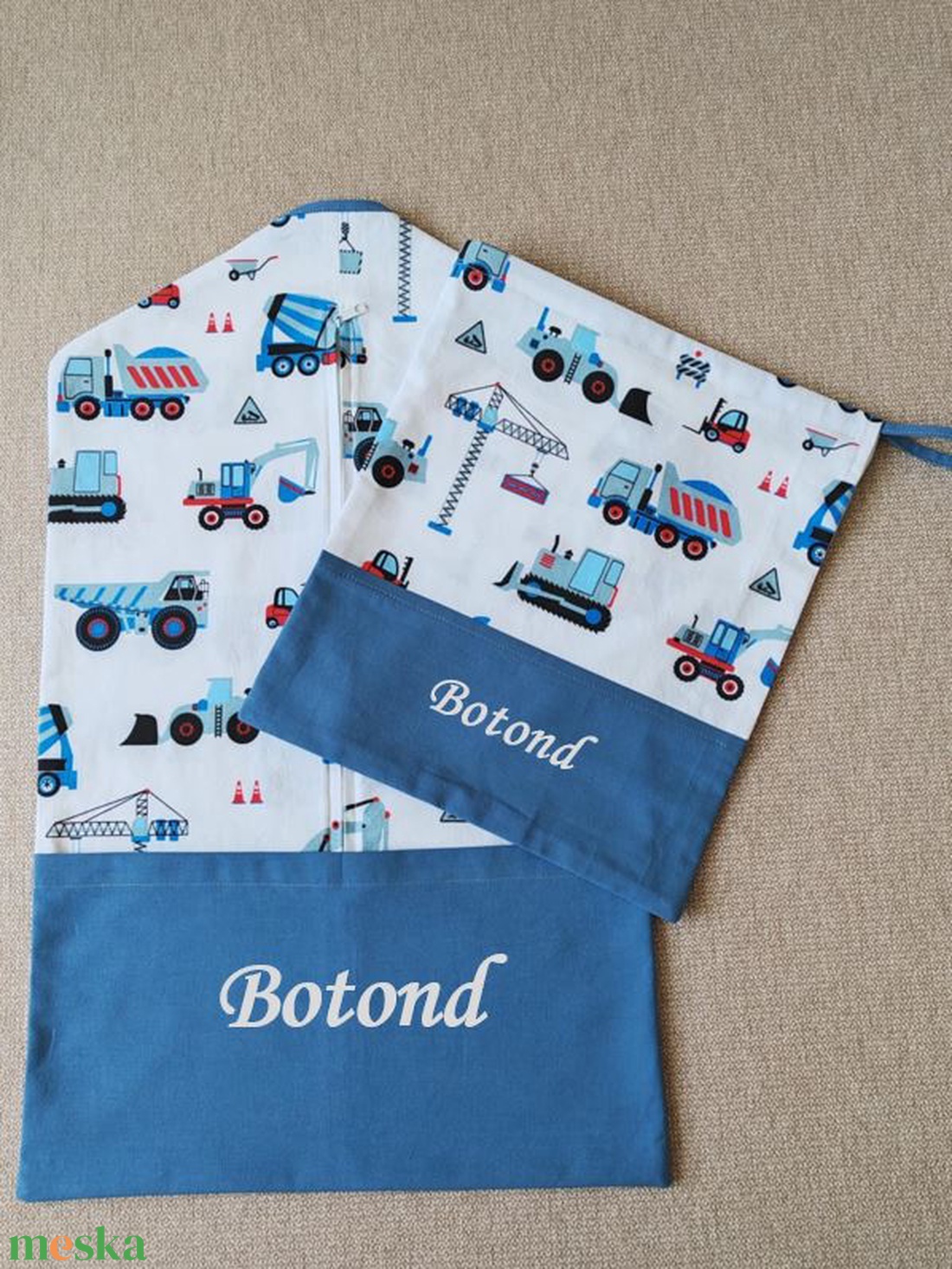 ,,ZOLICA Ovis szett 2 részes - Kék dózer - játék & sport - ovis felszerelés - ovis szett - Meska.hu