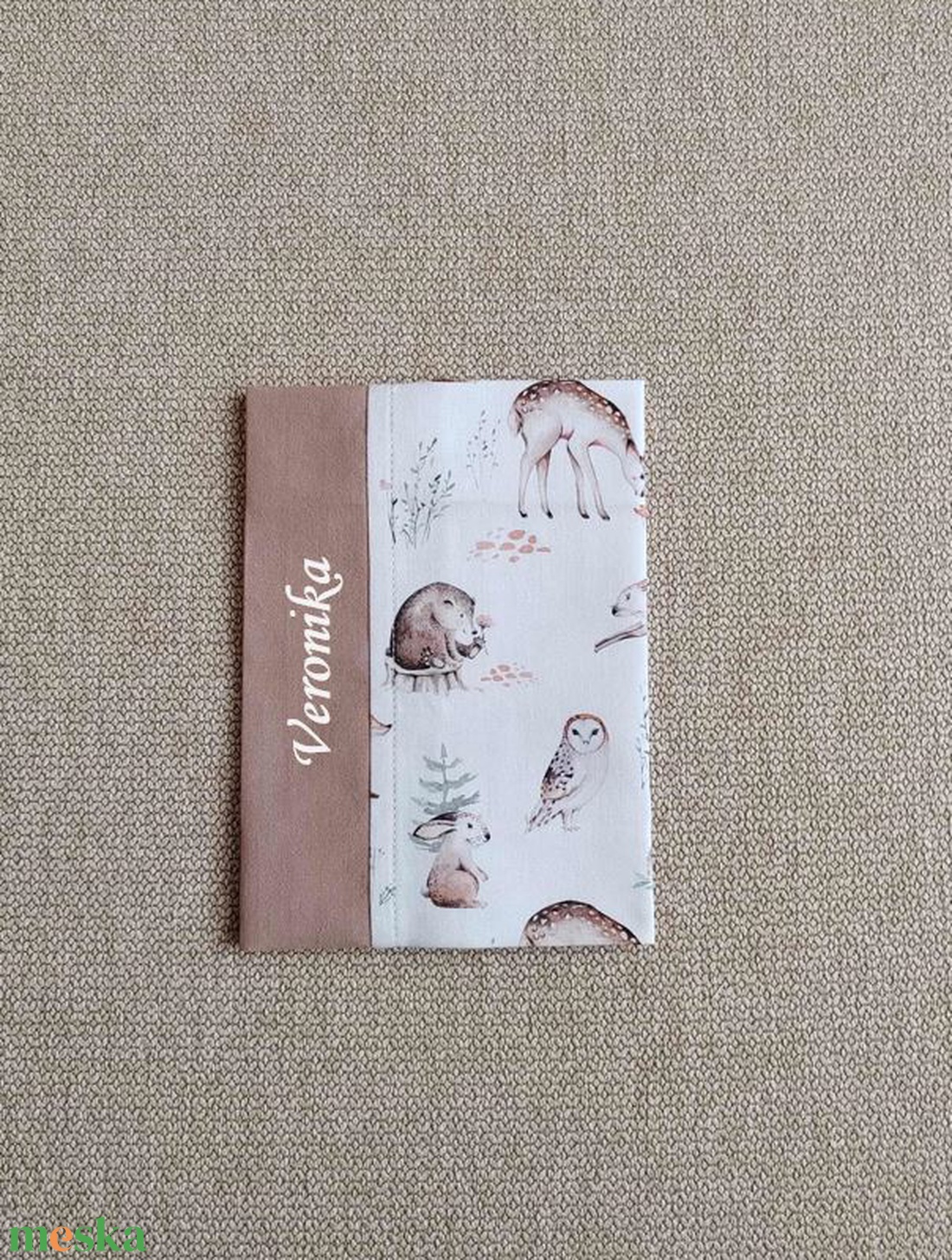 ,,ZOLICA Egészségügyi könyvborító PRÉMIUM  - Mesés erdő II - baba - mama - babaemlékek - egészségügyi kiskönyv borító - Meska.hu