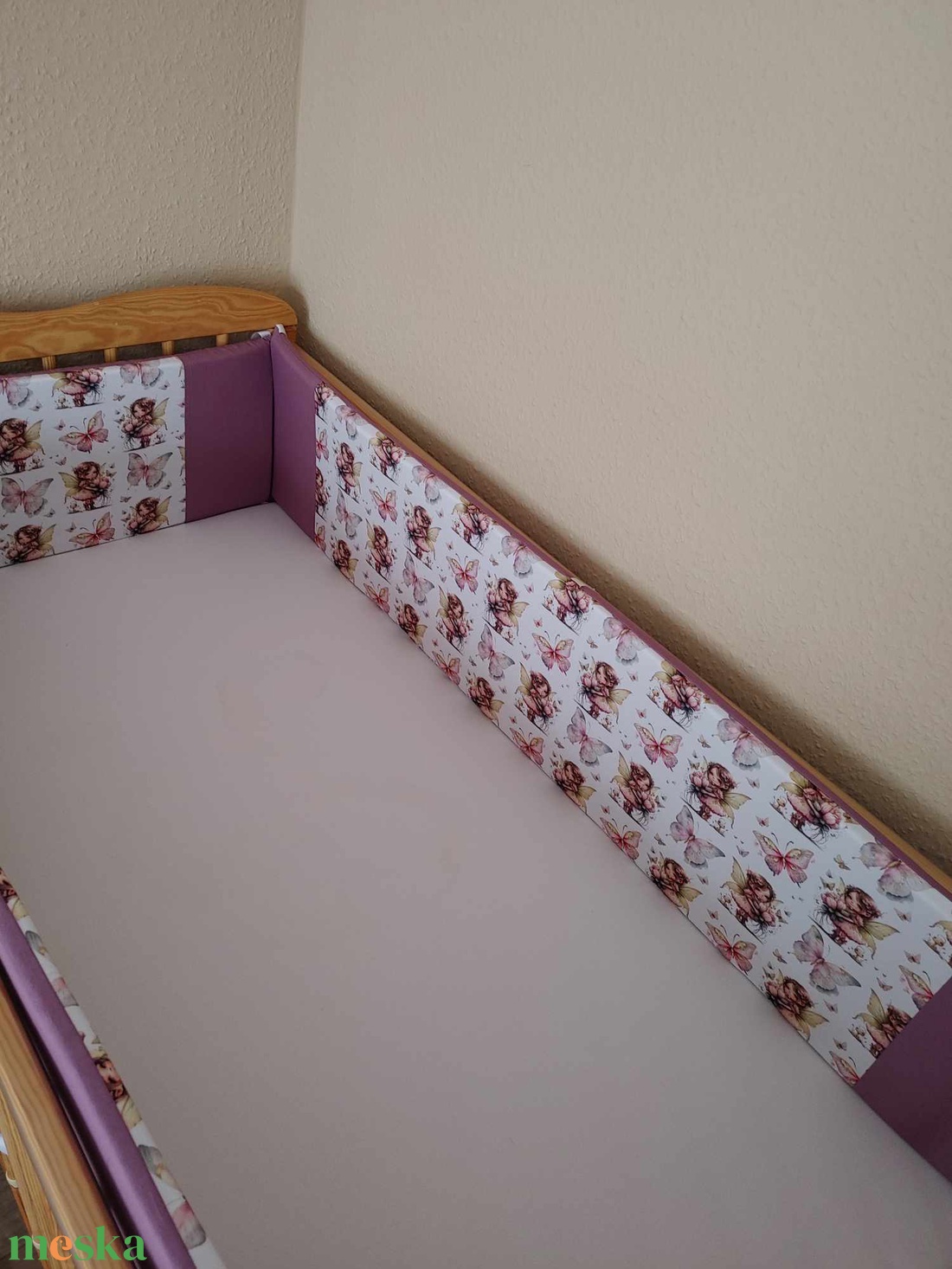 ,,ZOLICA Rácsvédő szivacsos PRÉMIUM - Pillangós tündérke - otthon & életmód - babaszoba, gyerekszoba - rácsvédő & baldachin - Meska.hu