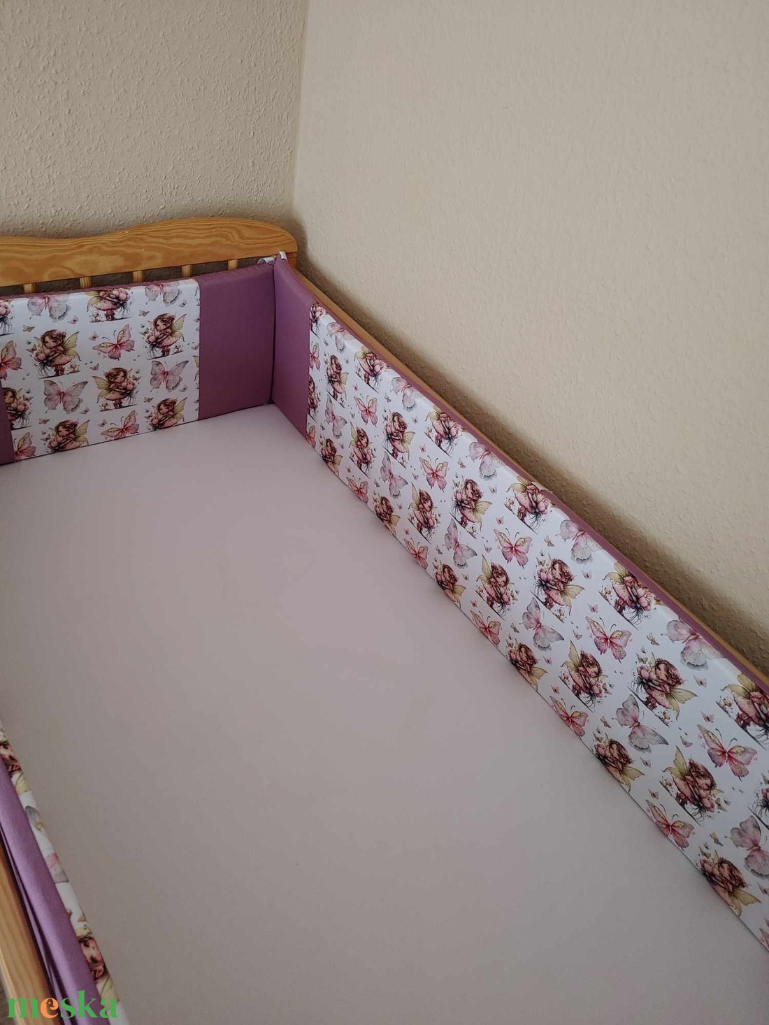 ,,ZOLICA Rácsvédő szivacsos PRÉMIUM - Pillangós tündérke - otthon & életmód - babaszoba, gyerekszoba - rácsvédő & baldachin - Meska.hu