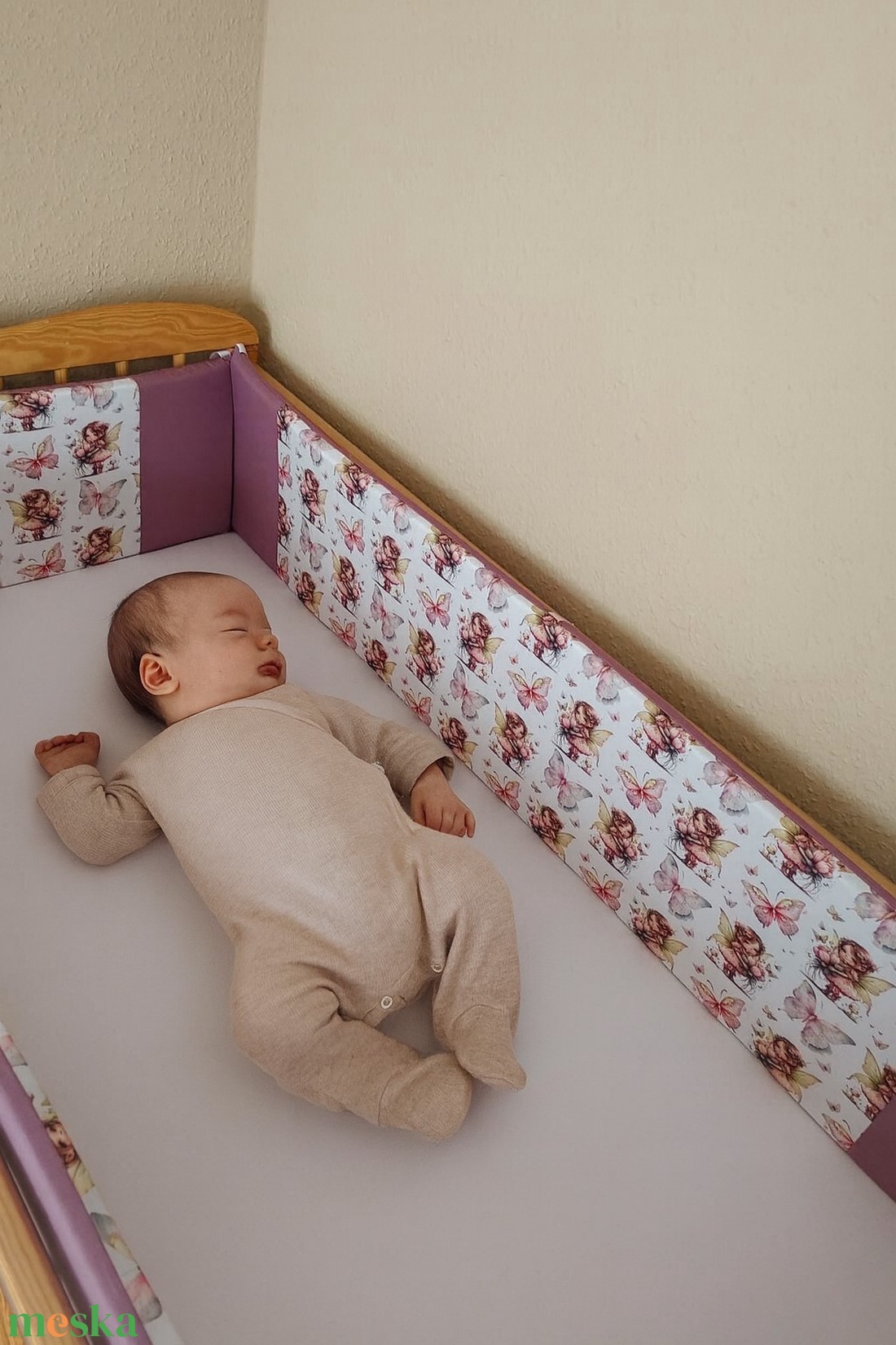 ,,ZOLICA Rácsvédő szivacsos PRÉMIUM - Pillangós tündérke - otthon & életmód - babaszoba, gyerekszoba - rácsvédő & baldachin - Meska.hu