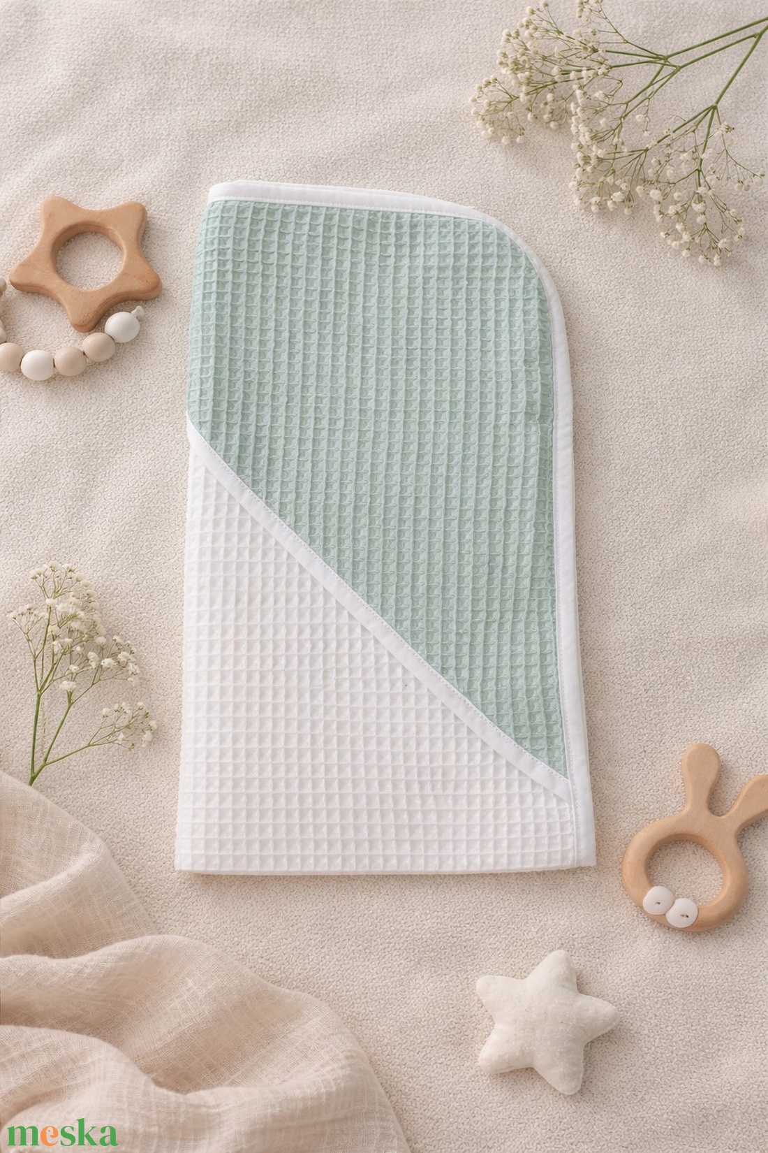 ,,ZOLICA Baba fürdőlepedő PRÉMIUM - baba - mama - pelenkázó, babafürdető kellékek - baba törölköző - Meska.hu