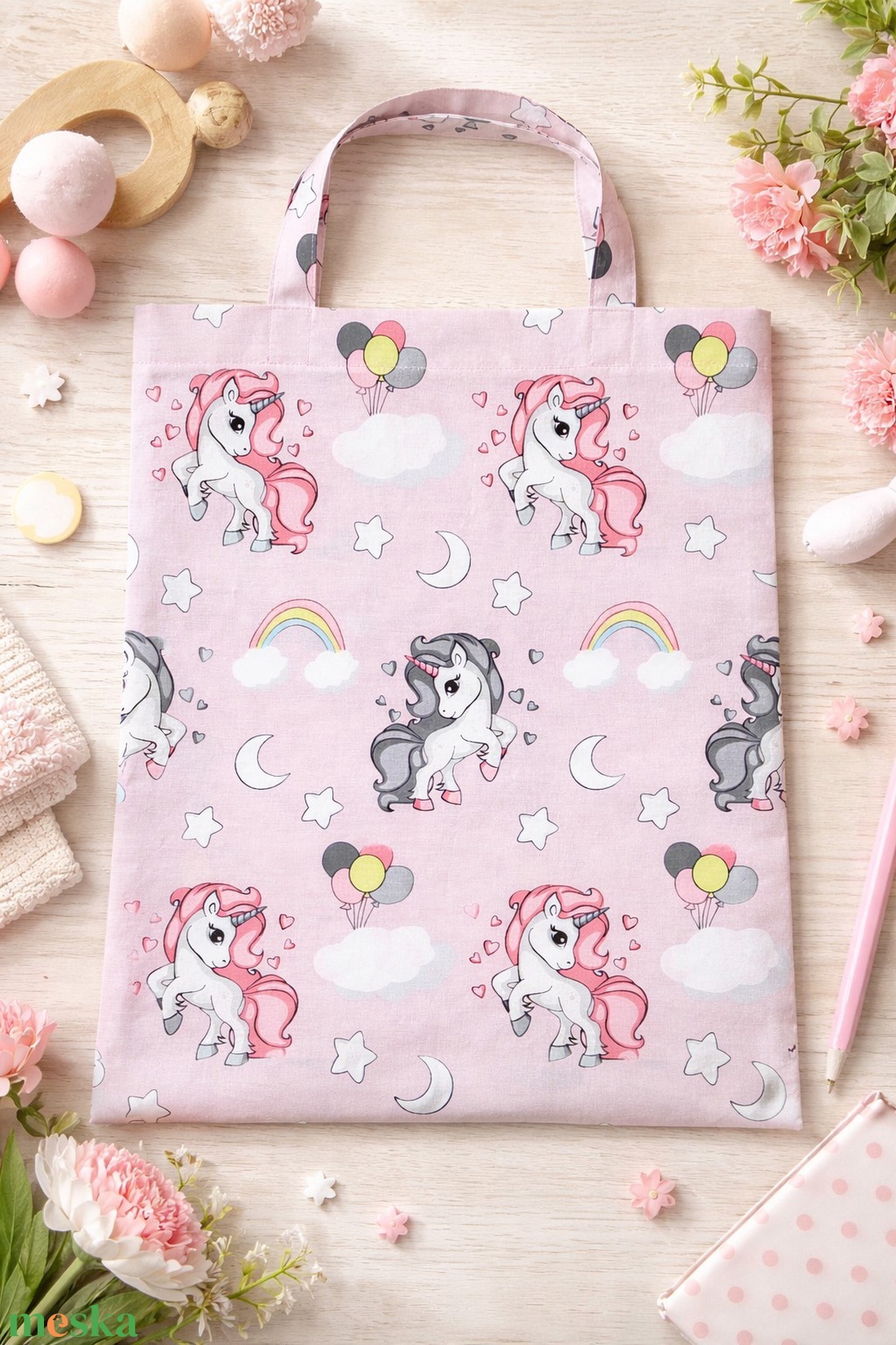 ,,ZOLICA Ovis ágyneműtartó táska - Szivárványos csoda - játék & sport - ovis felszerelés - egyéb ovis kiegészítő - Meska.hu