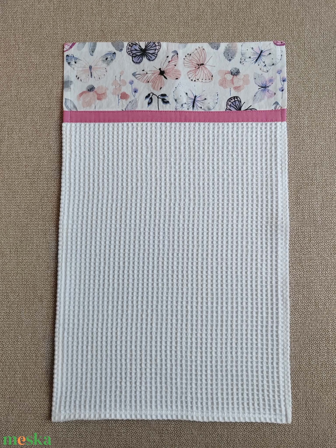 ,,ZOLICA Ovis kéztörlő PRÉMIUM - Pillangók tánca - játék & sport - ovis felszerelés - egyéb ovis kiegészítő - Meska.hu