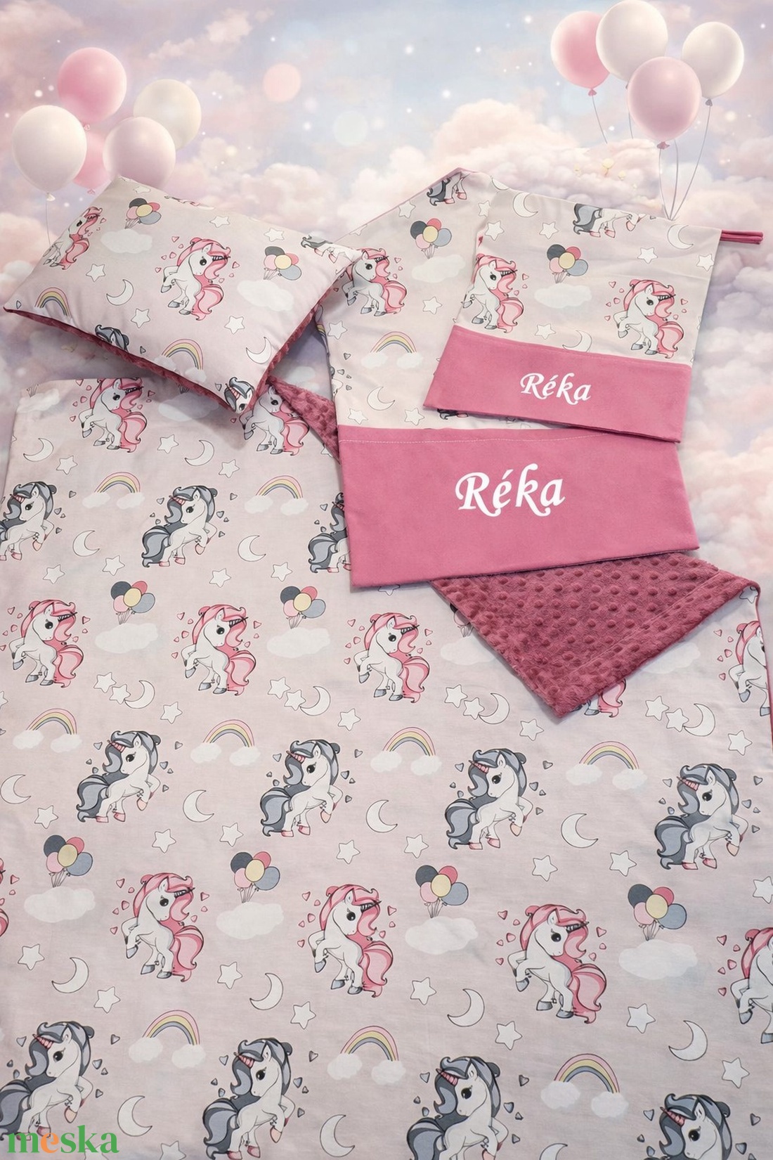 ,,ZOLICA Ovis szett 4 részes - Szivárványos csoda - játék & sport - ovis felszerelés - ovis szett - Meska.hu