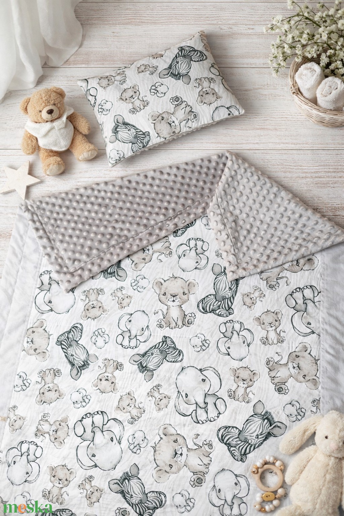 ,,ZOLICA Gyermekágynemű szett 2 részes - Safari - játék & sport - ovis felszerelés - ovis ágynemű - Meska.hu