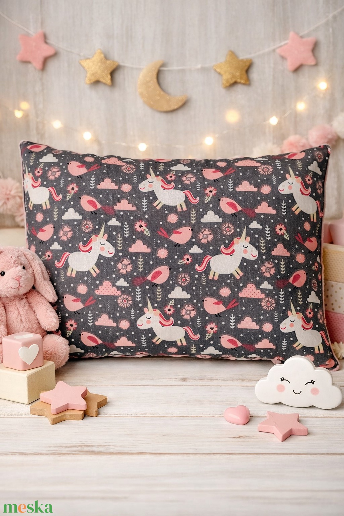 Gyermekpárna PRÉMIUM - Unicornis - játék & sport - ovis felszerelés - ovis párna, kispárna - Meska.hu
