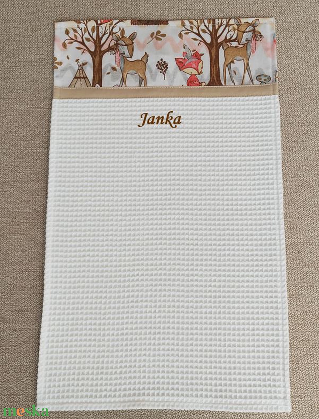 ,,ZOLICA Ovis kéztörlő PRÉMIUM - Az erdő állatai - játék & sport - ovis felszerelés - egyéb ovis kiegészítő - Meska.hu