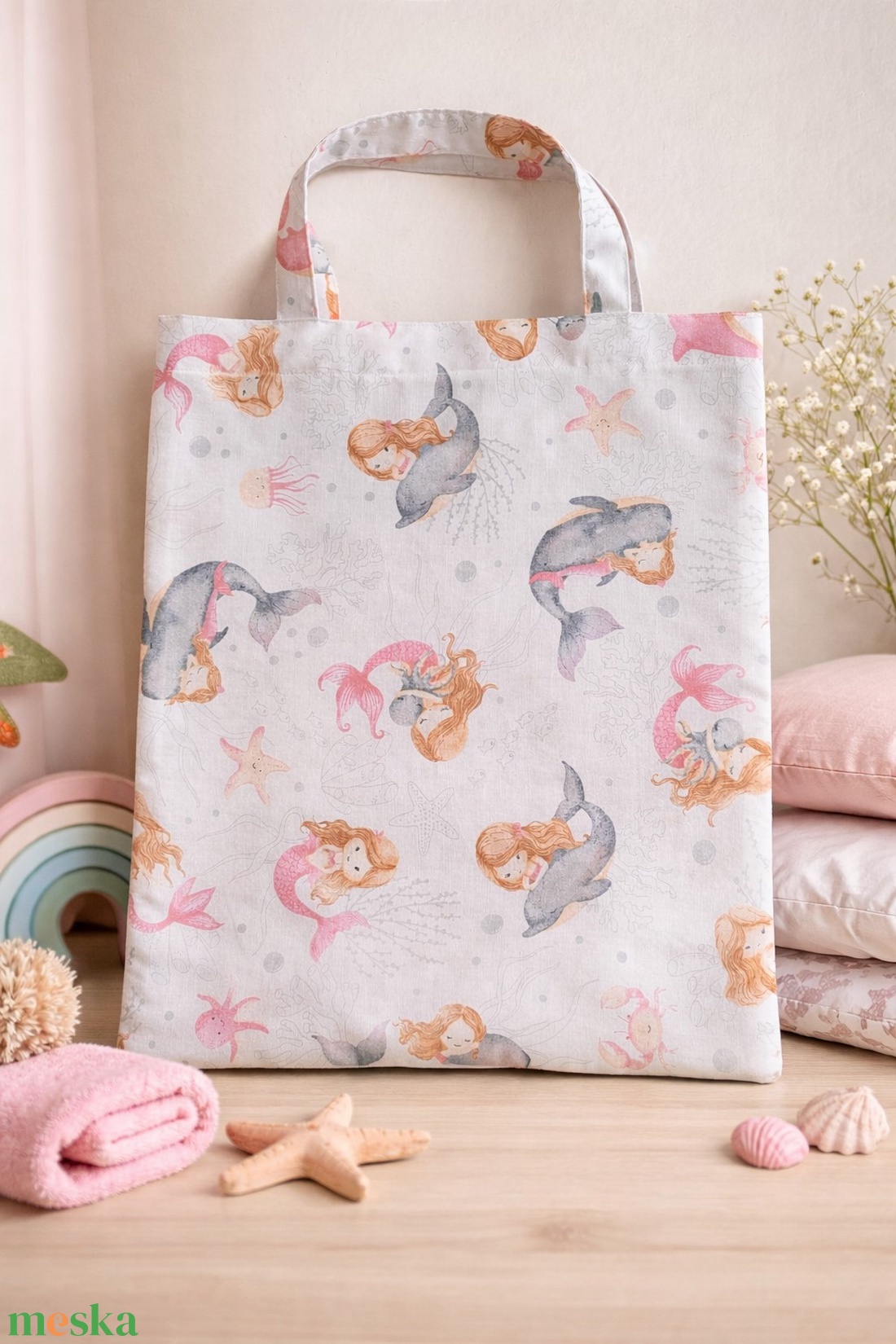 Ovis ágyneműtartó táska - Kis sellők világa - játék & sport - ovis felszerelés - egyéb ovis kiegészítő - Meska.hu