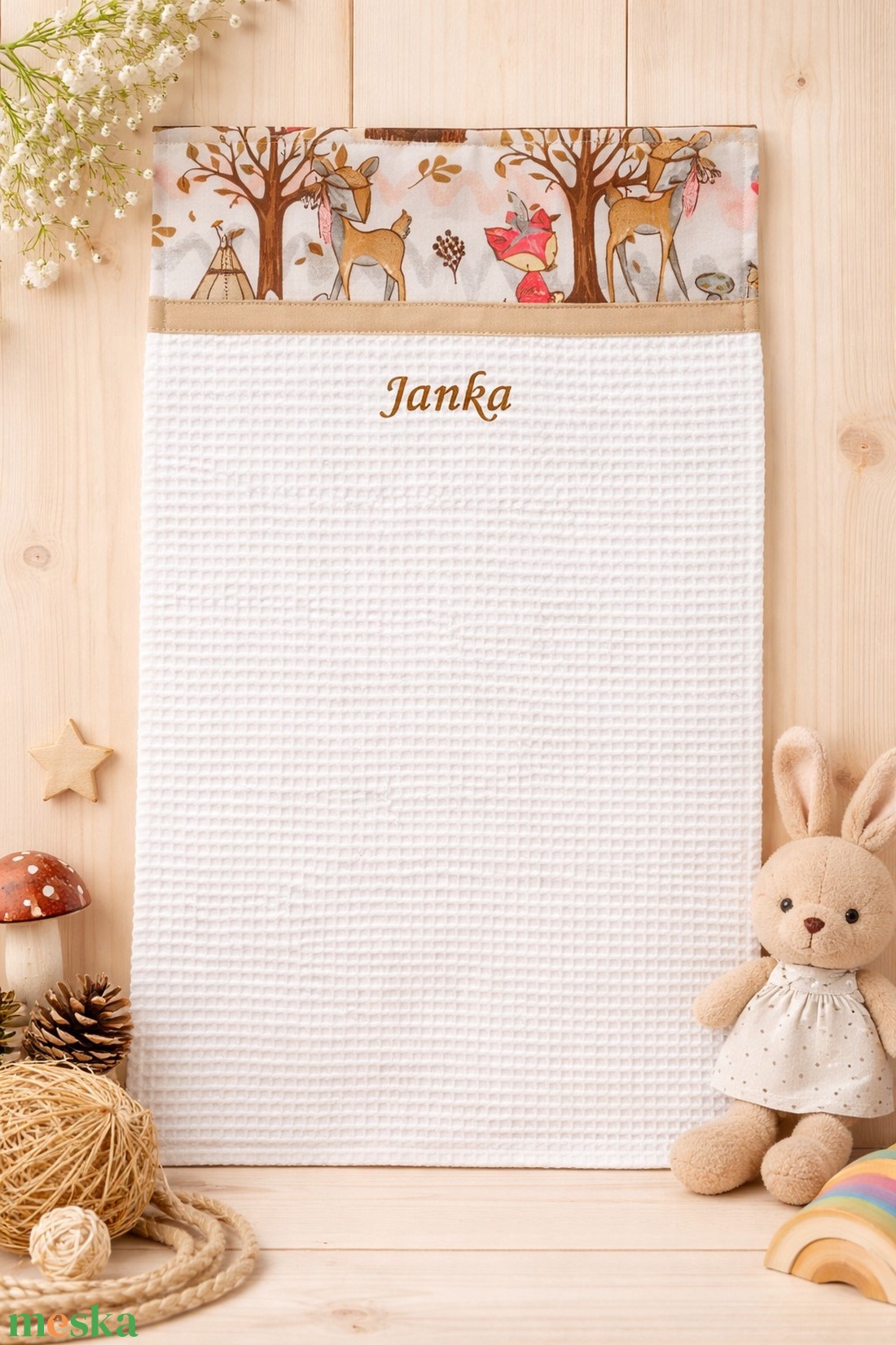 ,,ZOLICA Ovis kéztörlő PRÉMIUM - Az erdő állatai - játék & sport - ovis felszerelés - egyéb ovis kiegészítő - Meska.hu