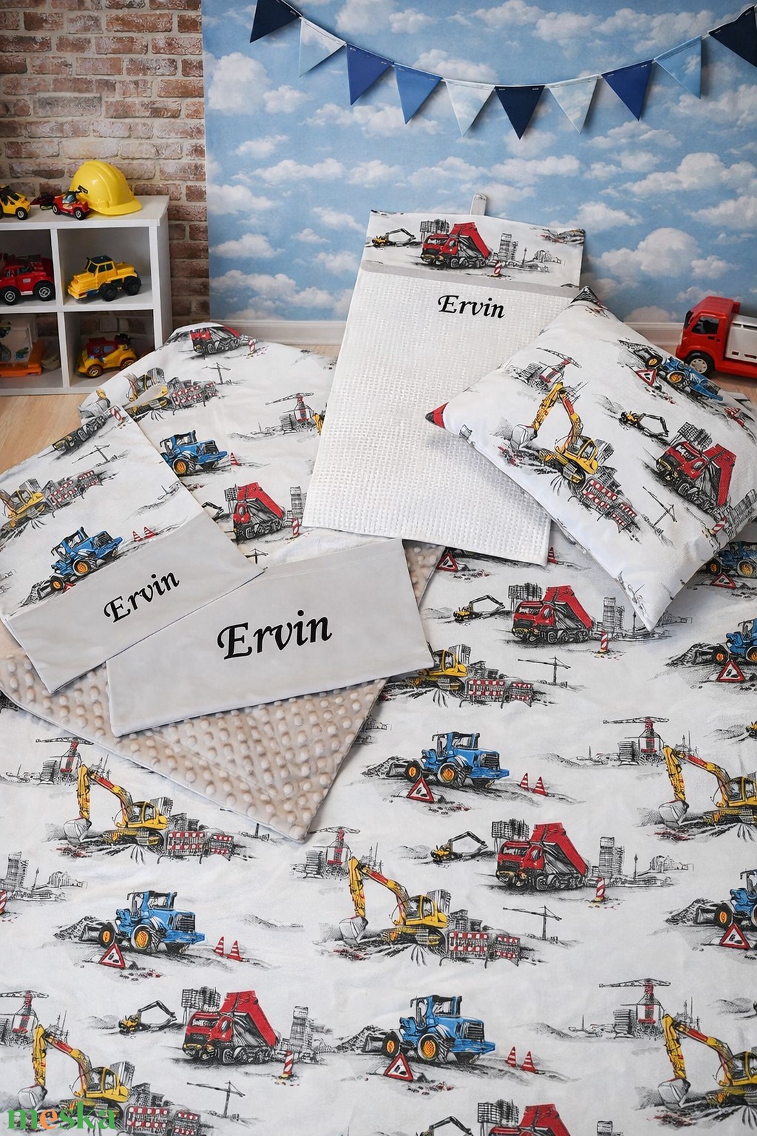 Ovis szett 5 részes - Dömper és barátai - játék & sport - ovis felszerelés - ovis szett - Meska.hu