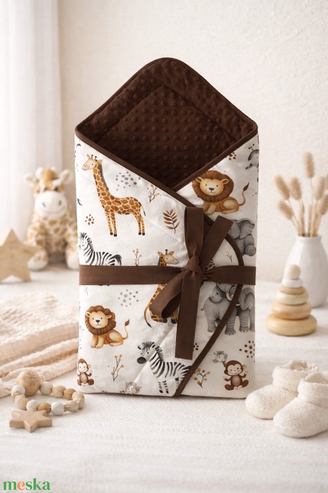 ,,ZOLICA Pólya 3 in 1 -Mini safari 1 - baba - mama - baba ágynemű - pólya - Meska.hu