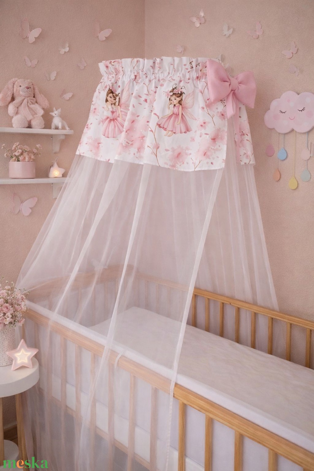 ,,ZOLICA Baldachin - Tündérkert - baba - mama - baba ágynemű - rácsvédő & baldachin - Meska.hu