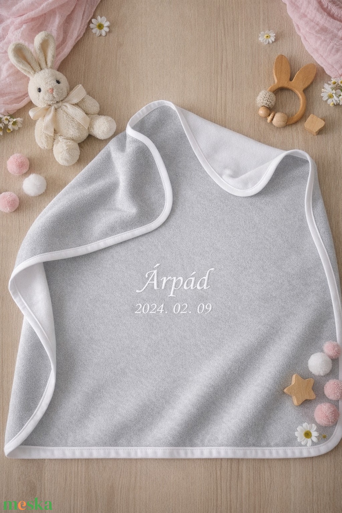 Babatakaró - szürke - baba - mama - baba ágynemű - babatakaró, gyerek pléd - Meska.hu