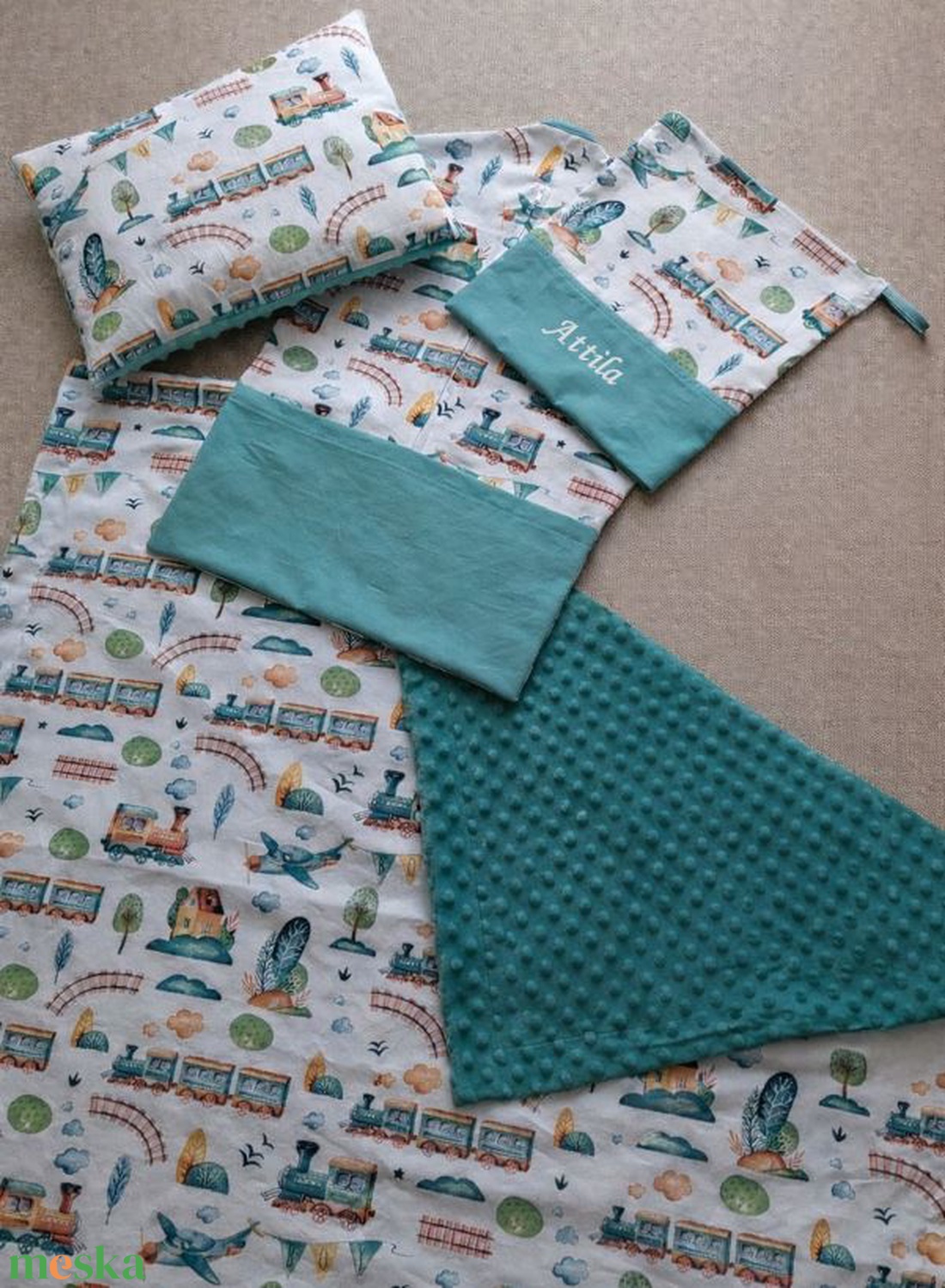 ,,ZOLICA Ovis szett 4 részes - Mozdony mese - játék & sport - ovis felszerelés - ovis szett - Meska.hu