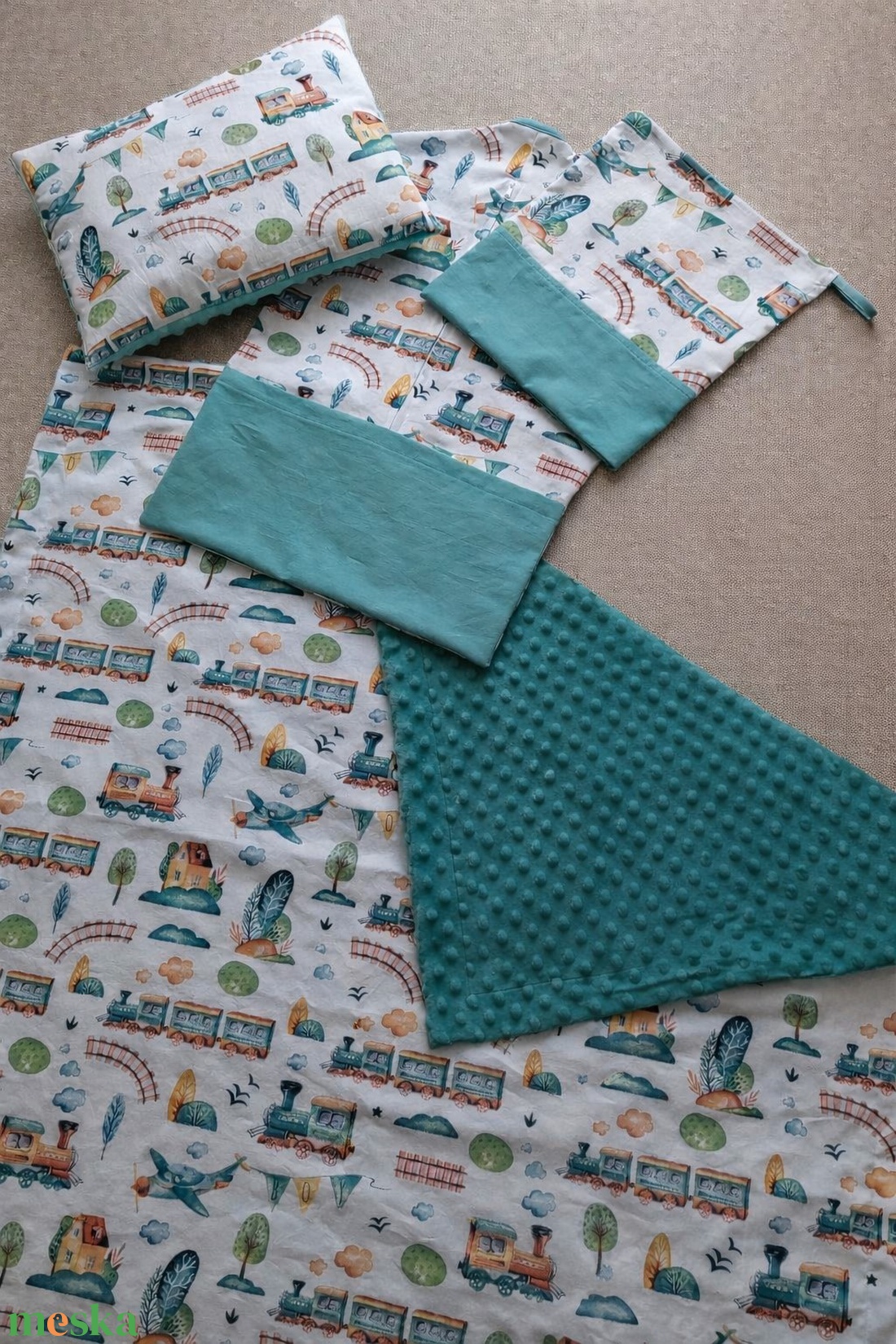 ,,ZOLICA Ovis szett 4 részes - Mozdony mese - játék & sport - ovis felszerelés - ovis szett - Meska.hu