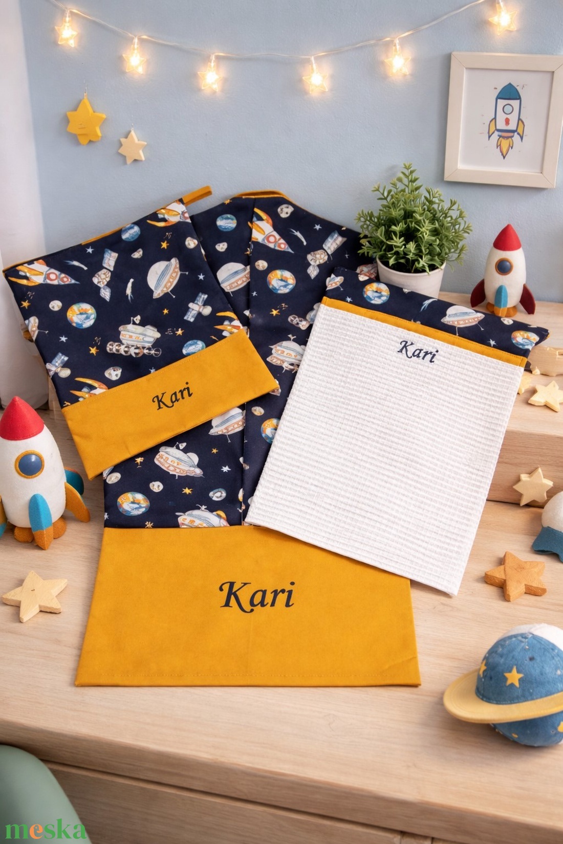 Ovis szett 3 részes - Csillagközi kaland - játék & sport - ovis felszerelés - ovis szett - Meska.hu