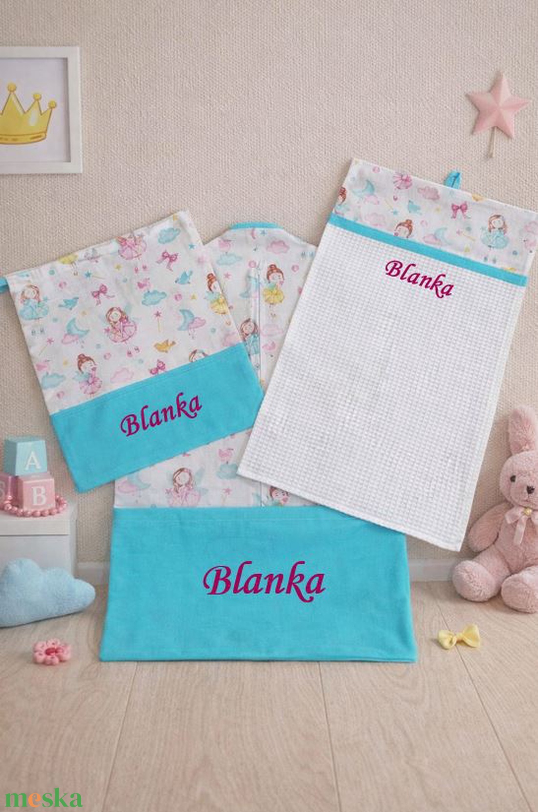 Ovis szett 3 részes - Tündérország - játék & sport - ovis felszerelés - ovis szett - Meska.hu