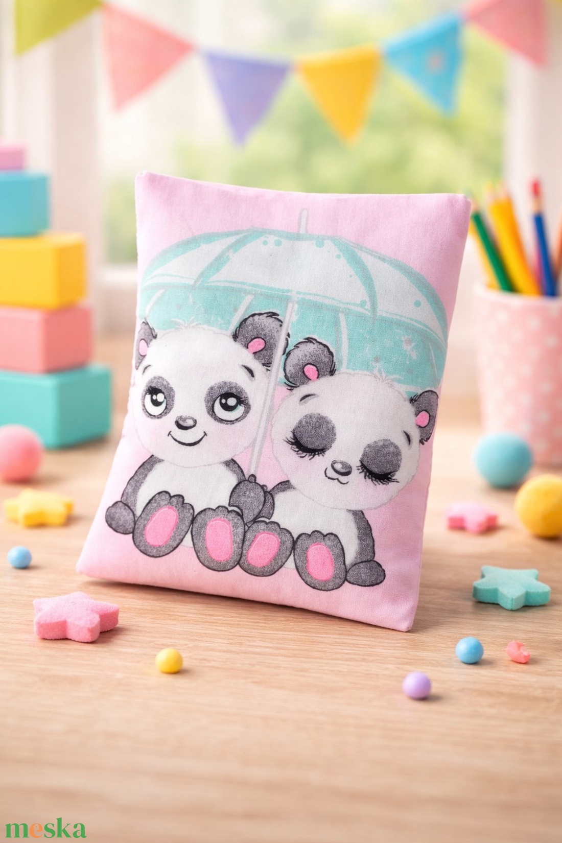 Babzsák - Cuki pandák - játék & sport - ovis felszerelés - egyéb ovis kiegészítő - Meska.hu