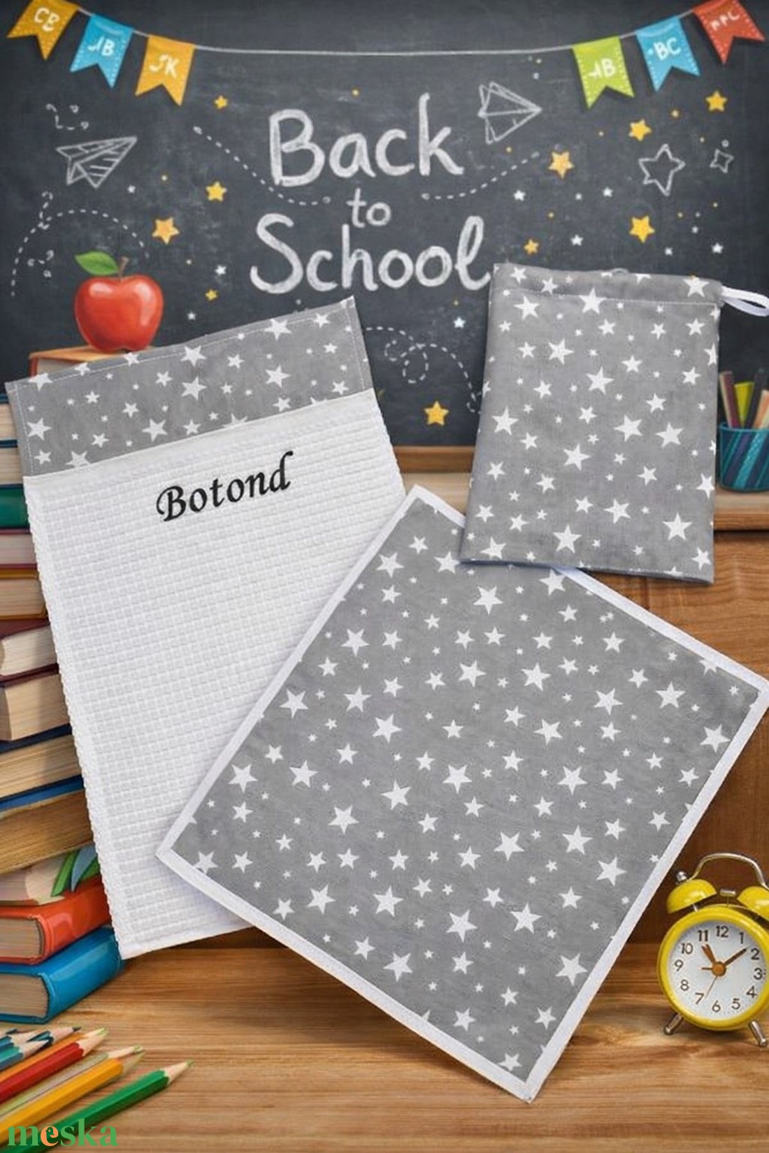 Iskolai tisztasági csomag - csillagok - játék & sport - ovis felszerelés - tisztasági csomag - Meska.hu