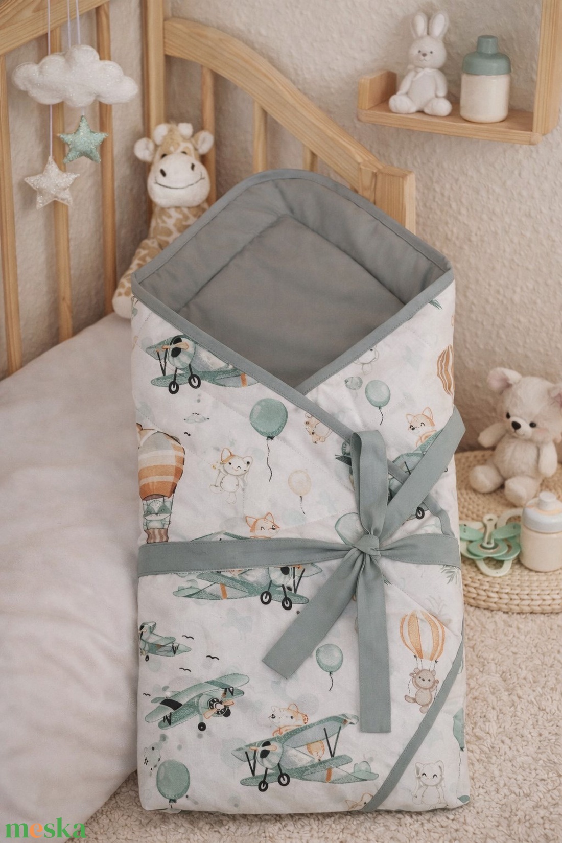 ,,ZOLICA Pólya 3 in 1 - Repülő álom - baba - mama - baba ágynemű - pólya - Meska.hu